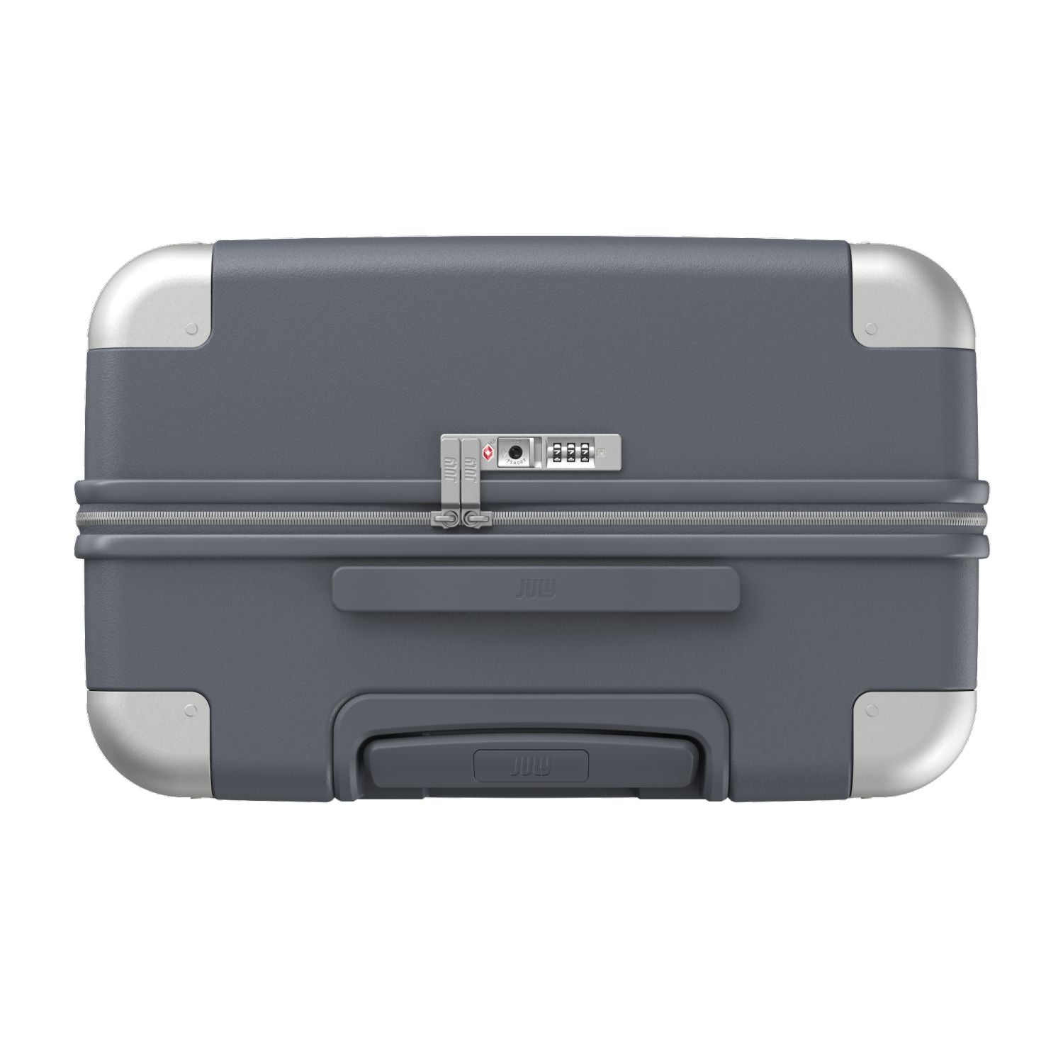 July Checked Plus Polycarbonate 30" Luggage - Steel Blue