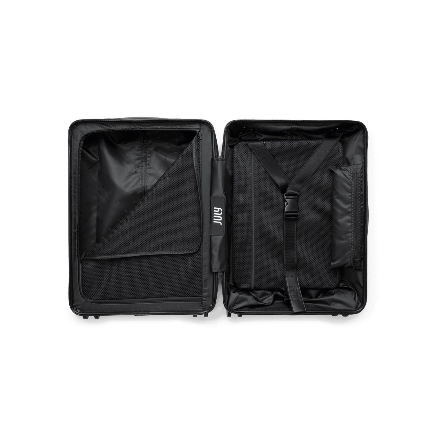 July Checked Plus Polycarbonate With Casesafe Tracking 30" Luggage - Charcoal