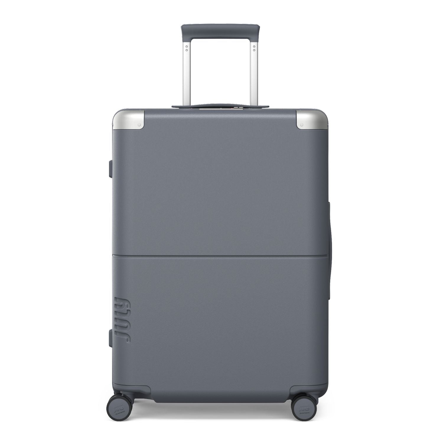July Checked Polycarbonate 26" Luggage - Steel Blue