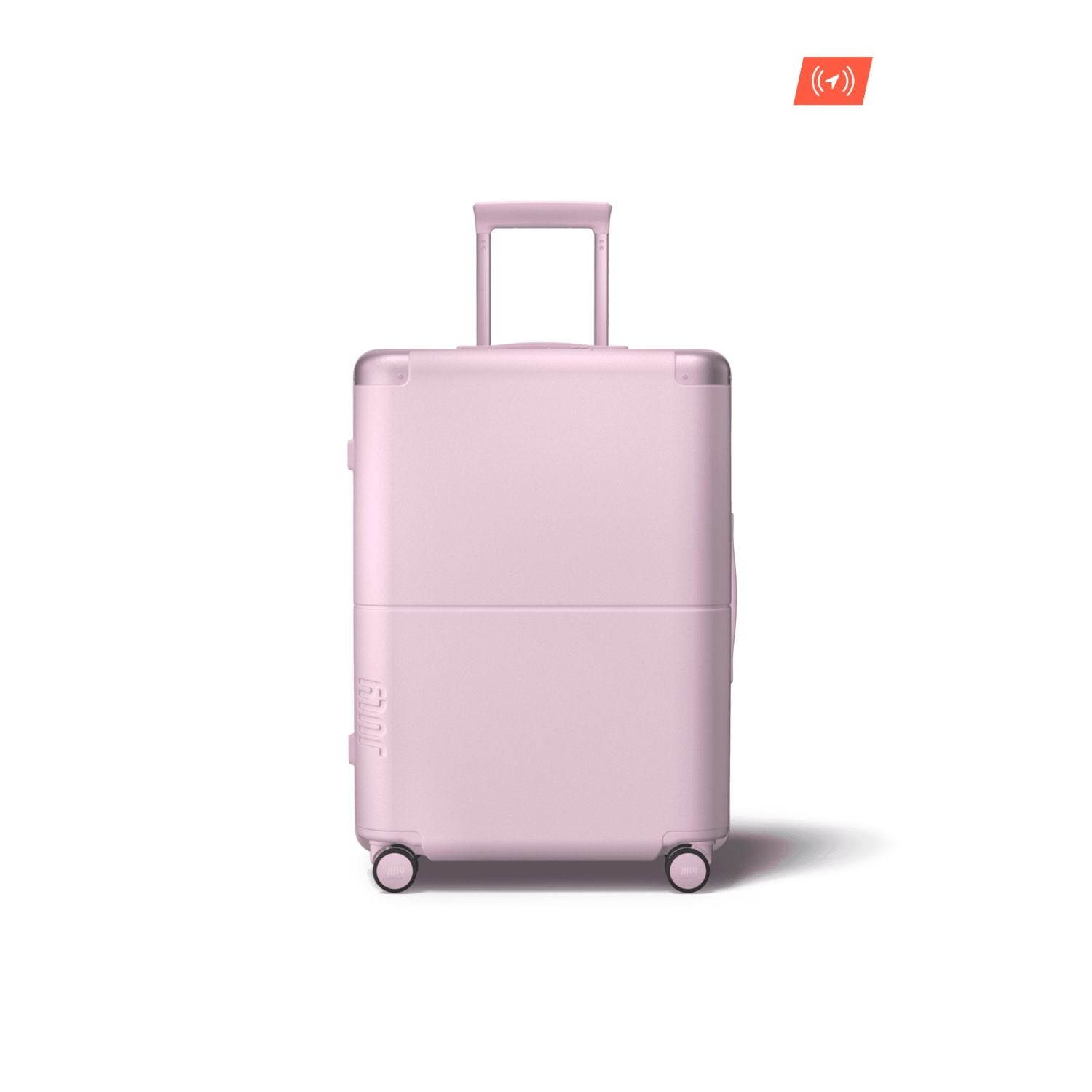 July Checked Polycarbonate With Casesafe Tracking 26" Luggage - Blush Pink
