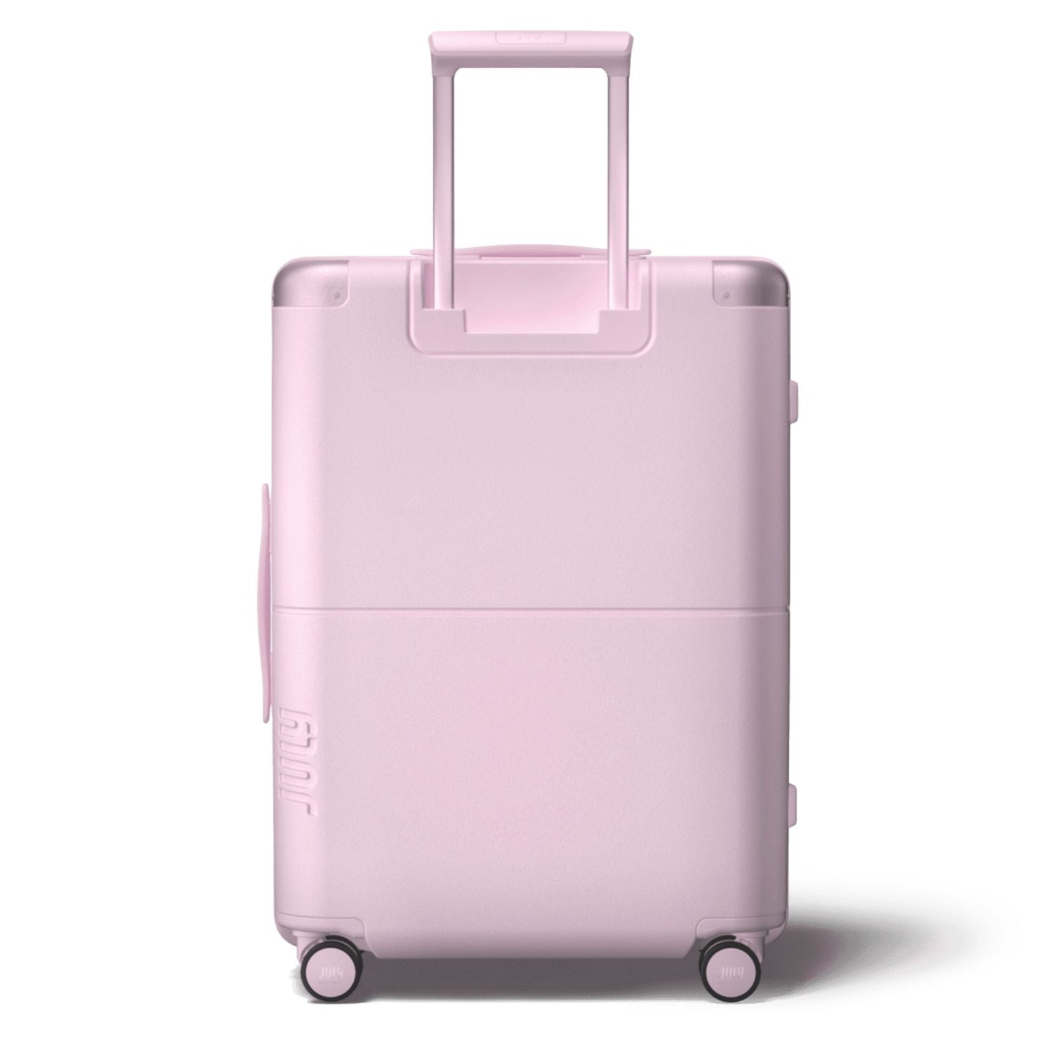July Checked Polycarbonate With Casesafe Tracking 26" Luggage - Blush Pink