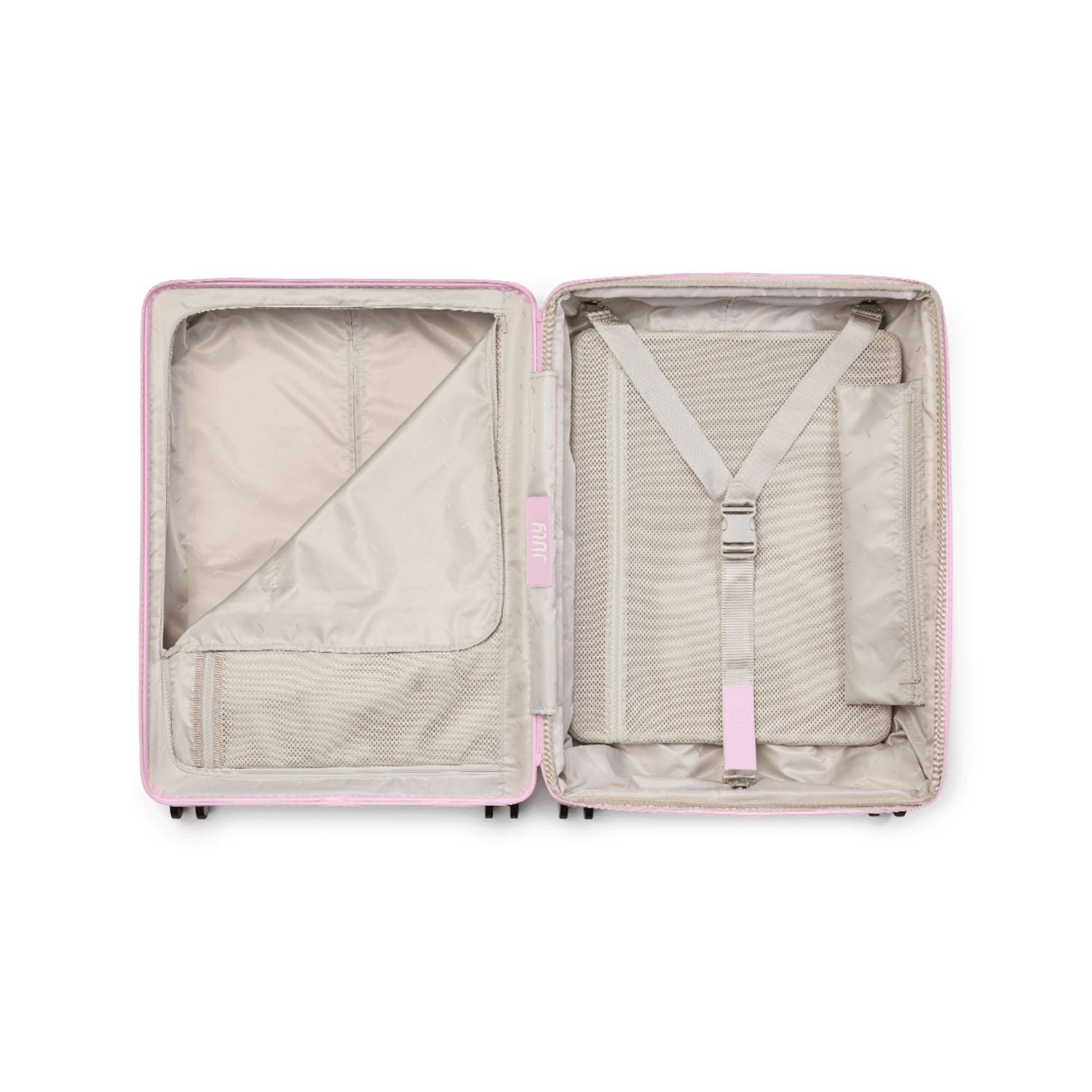 July Checked Polycarbonate With Casesafe Tracking 26" Luggage - Blush Pink