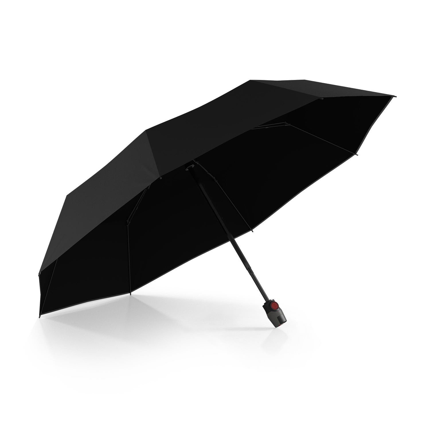 Knirps T.200 Medium Duomatic (UV Protection) - Black / Black Inner Coating