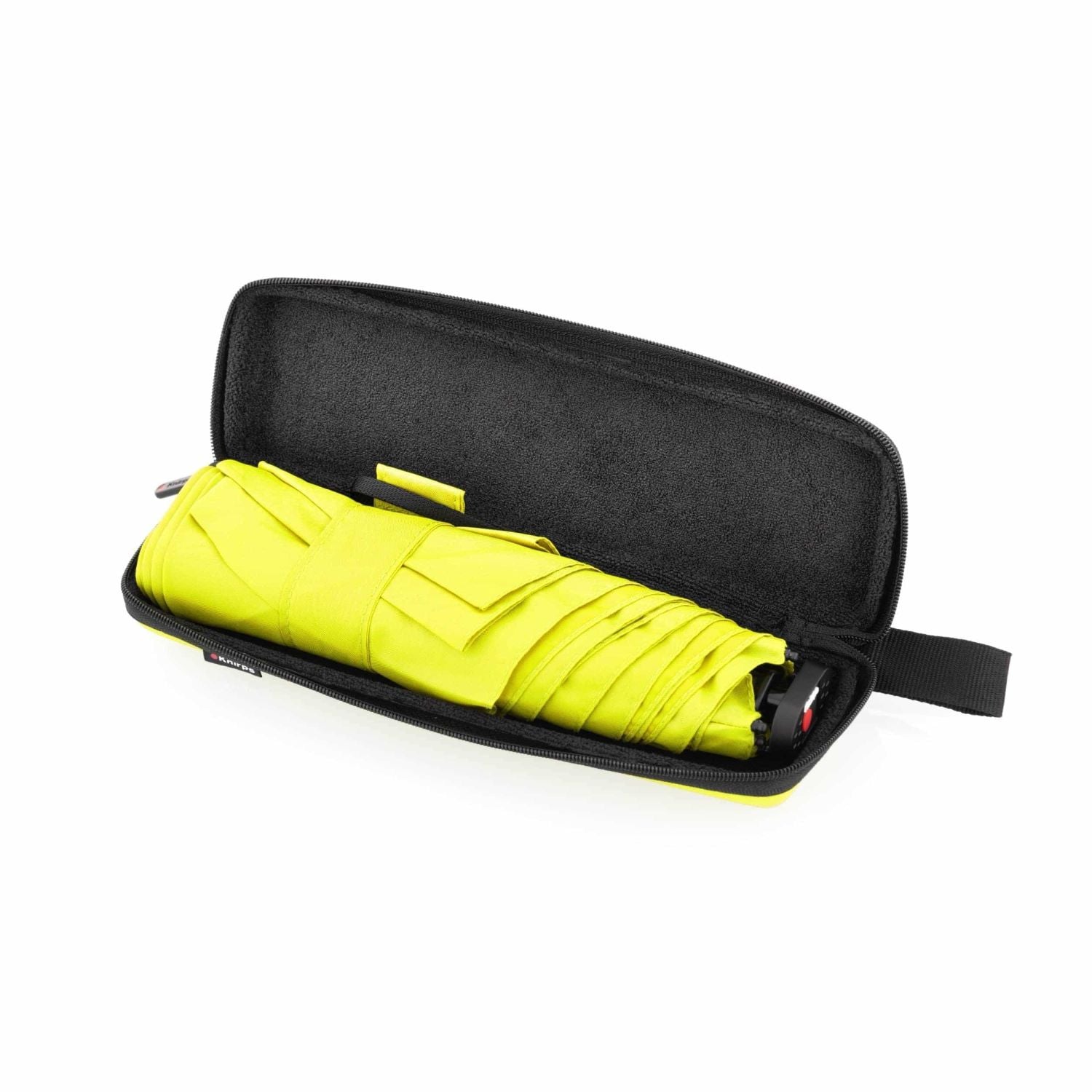 Knirps X4U Ultralight Slim Manual Umbrella With Eva Case - Neon Yellow