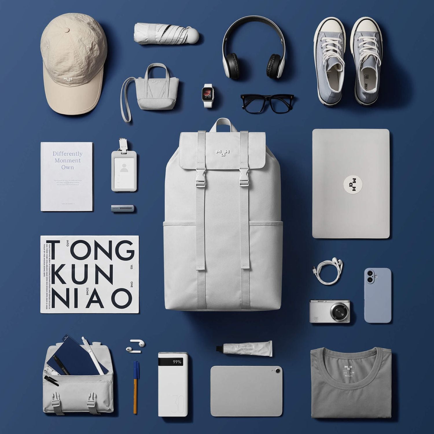 MAH Siro Cinch 18L Backpack - Light Grey