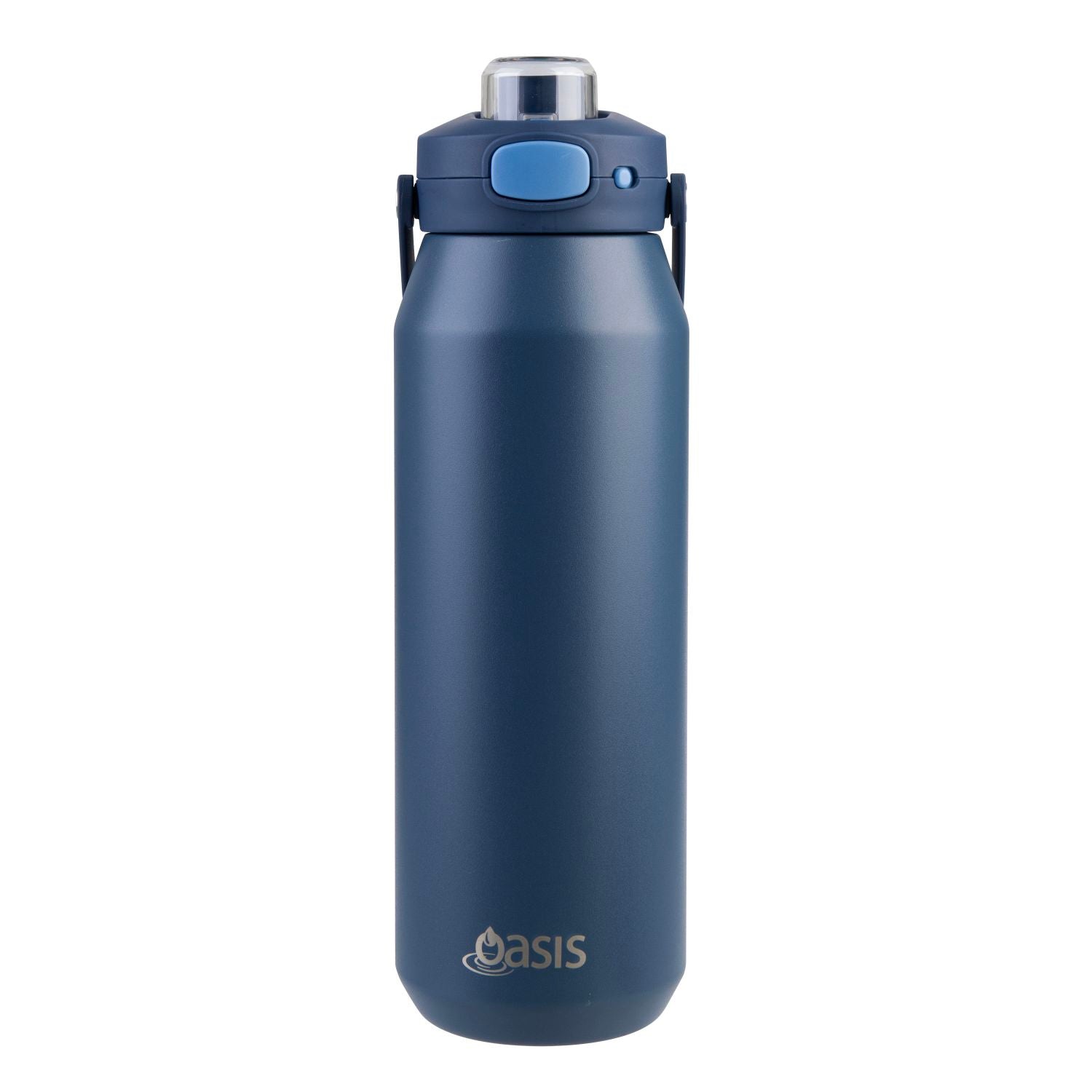Oasis Ceramic S/S Triple Wall Capri Quick Release Drink Bottle 1L - Indigo