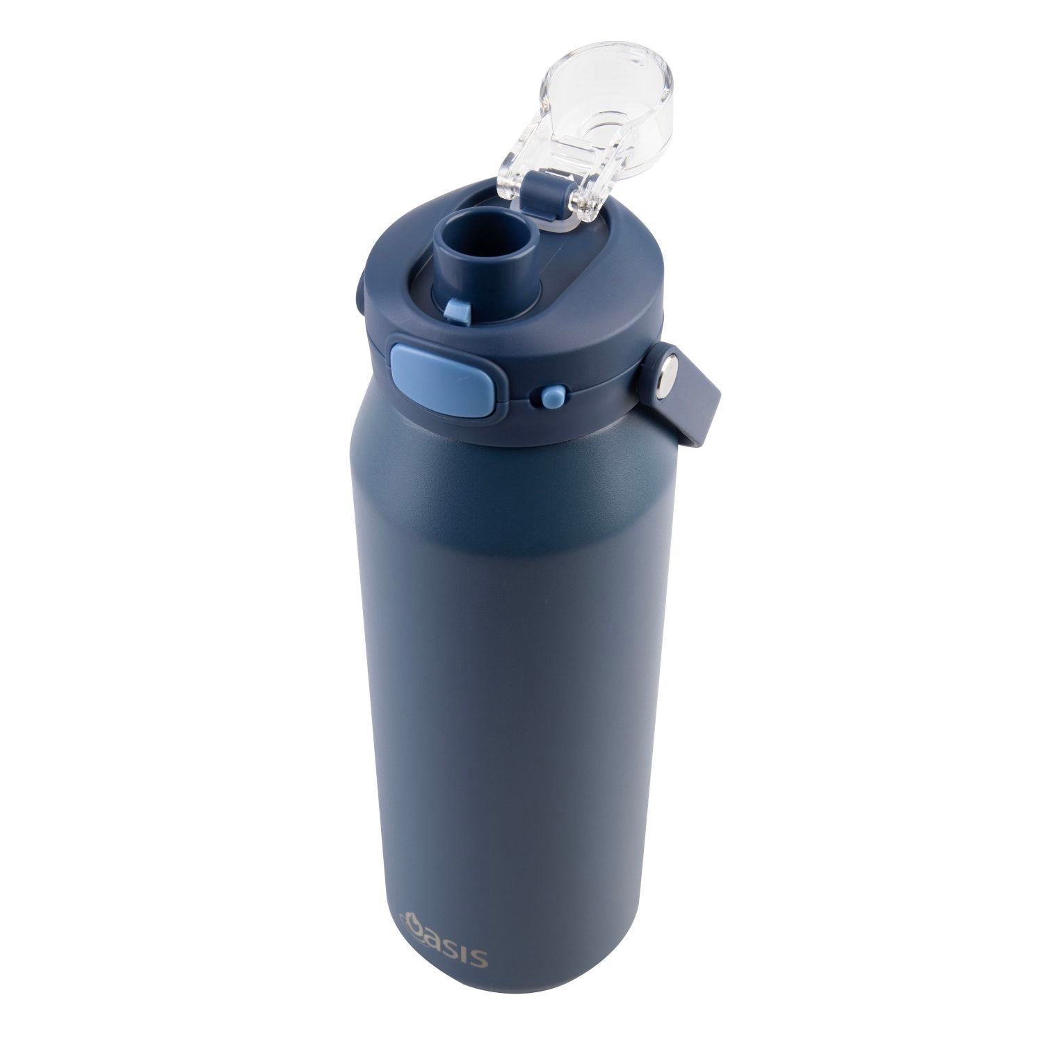 Oasis Ceramic S/S Triple Wall Capri Quick Release Drink Bottle 1L - Indigo