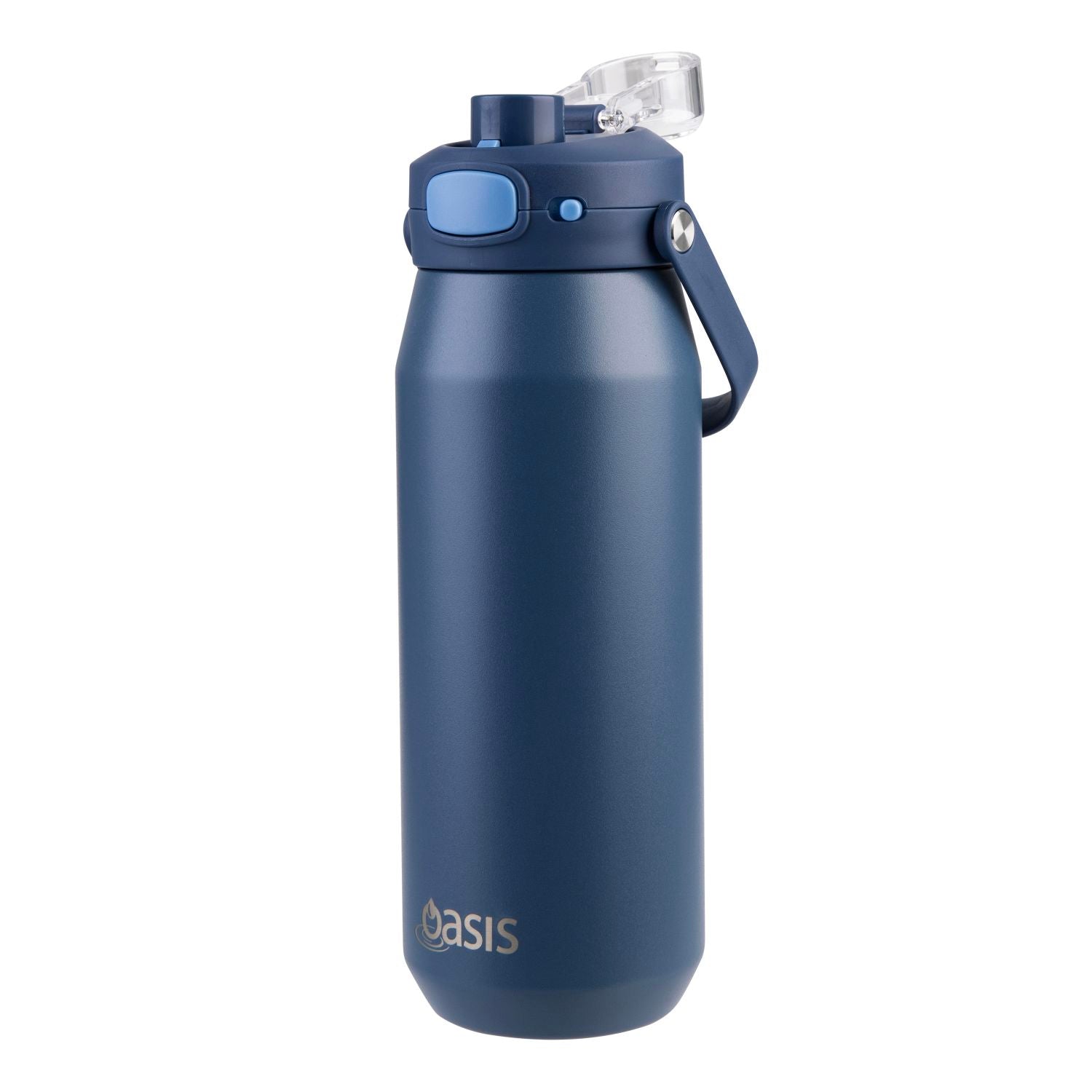 Oasis Ceramic S/S Triple Wall Capri Quick Release Drink Bottle 750ML - Indigo