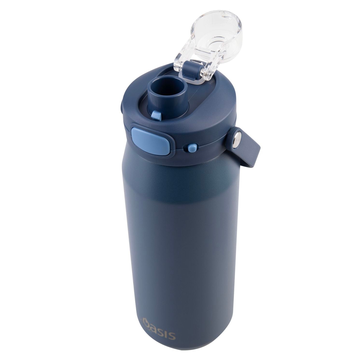 Oasis Ceramic S/S Triple Wall Capri Quick Release Drink Bottle 750ML - Indigo