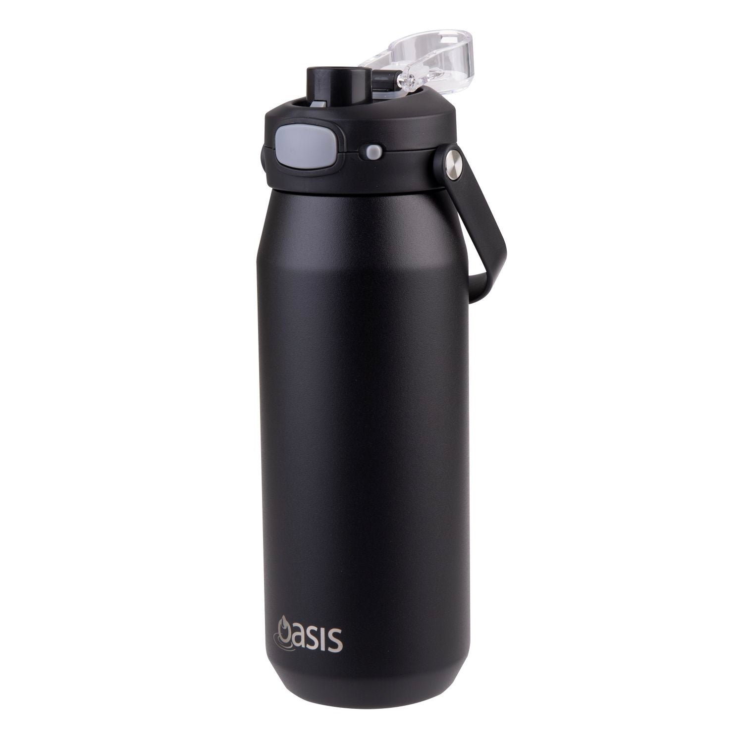 Oasis Ceramic S/S Triple Wall Capri Quick Release Drink Bottle Cap Only - Black