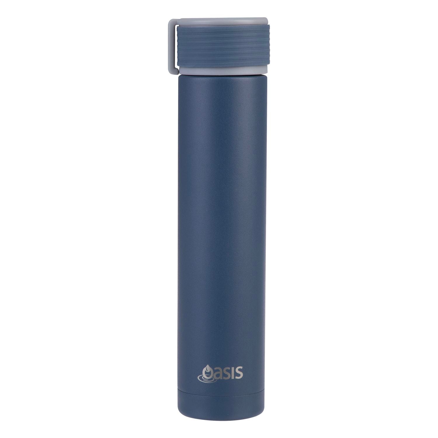 Oasis Skinny Mini Insulated Water Bottle 250ML Matte - Indigo