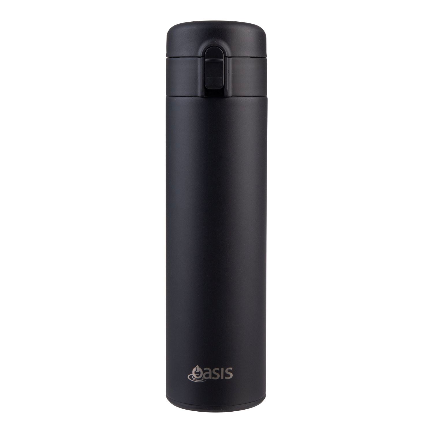 Oasis S/S Flip-Top With Lock Vacuum Flask 480ML - Black