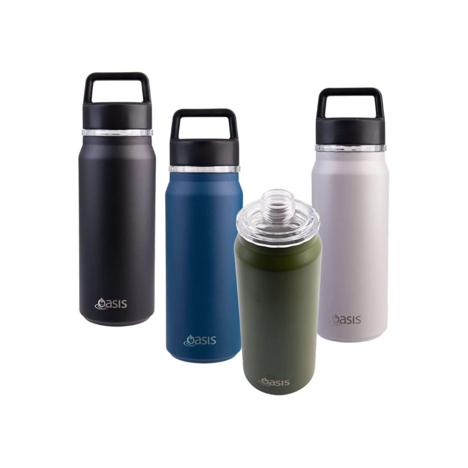 Oasis S/S Insulated Summit Drink Bottle W/Chug Spout 750ML - Black