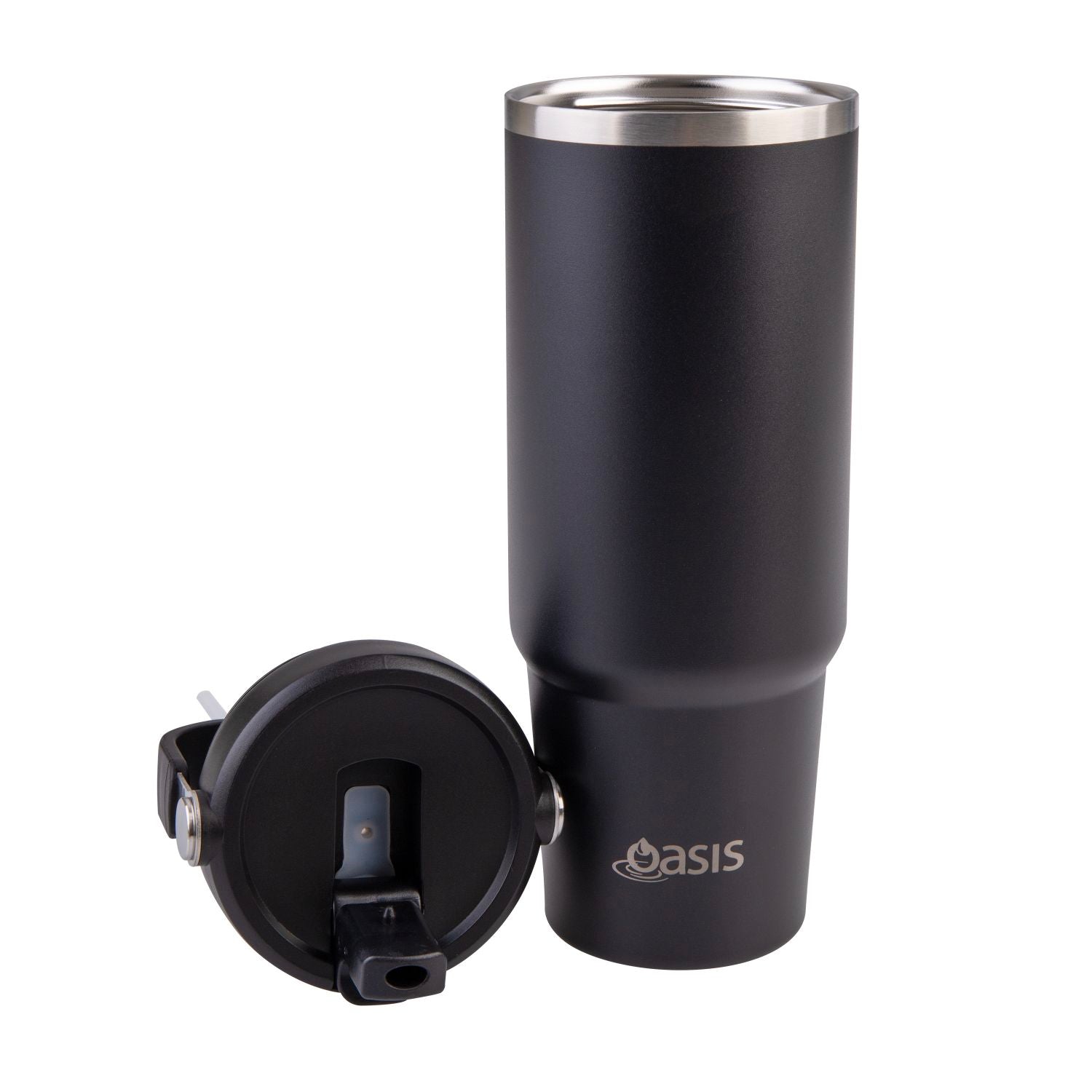 Oasis S/S Insulated Voyager Carry Tumbler Cap Only - Black