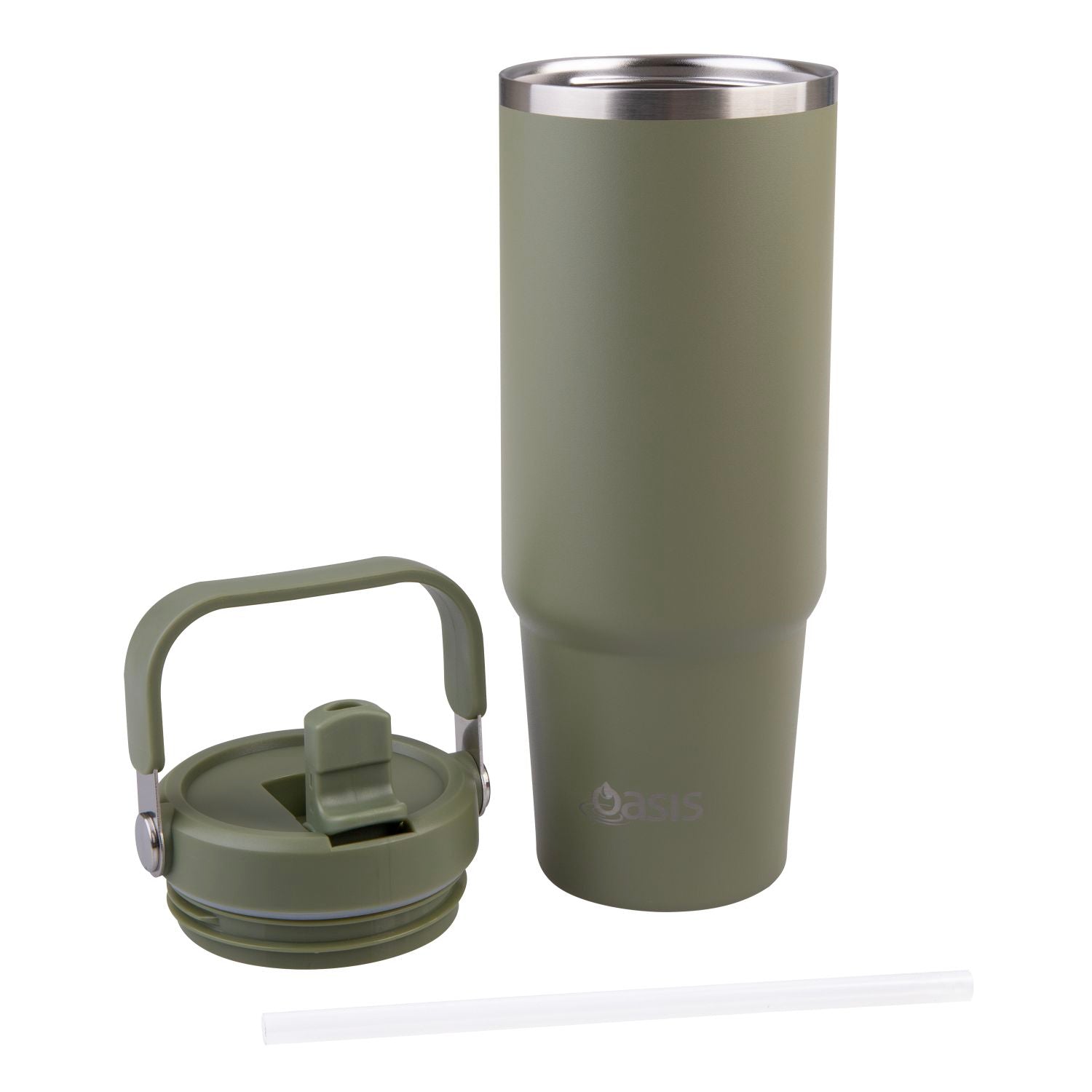 Oasis S/S Insulated Voyager Carry Tumbler Cap Only - Olive Green