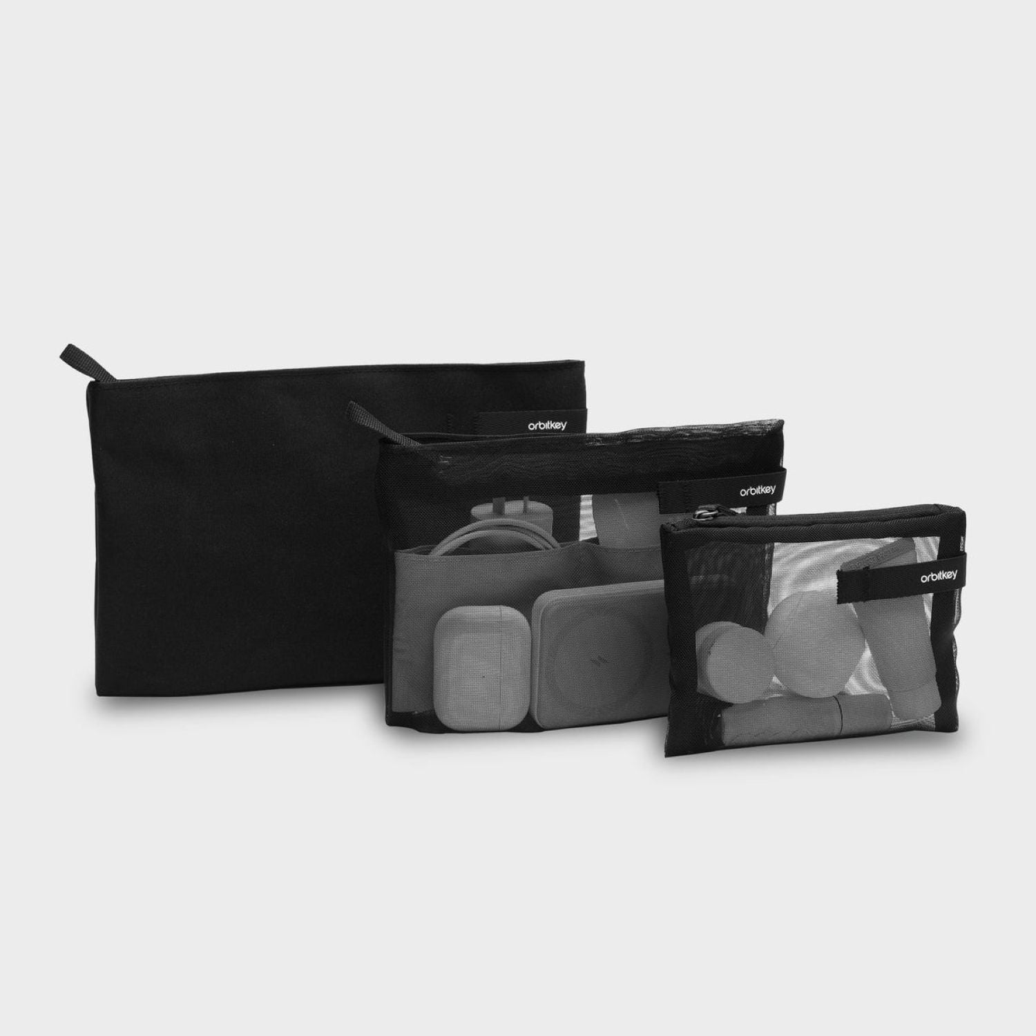 Orbitkey Essentials Pouch Trio (Black)