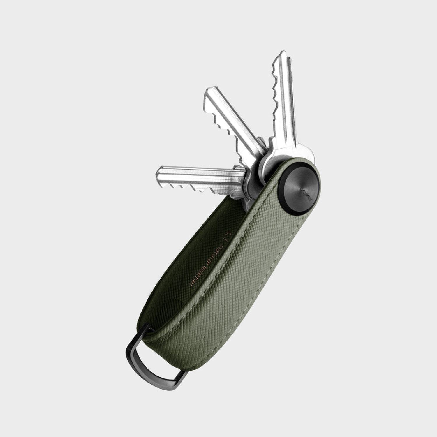 Orbitkey Saffiano Leather Key Organiser Pro (Olive)