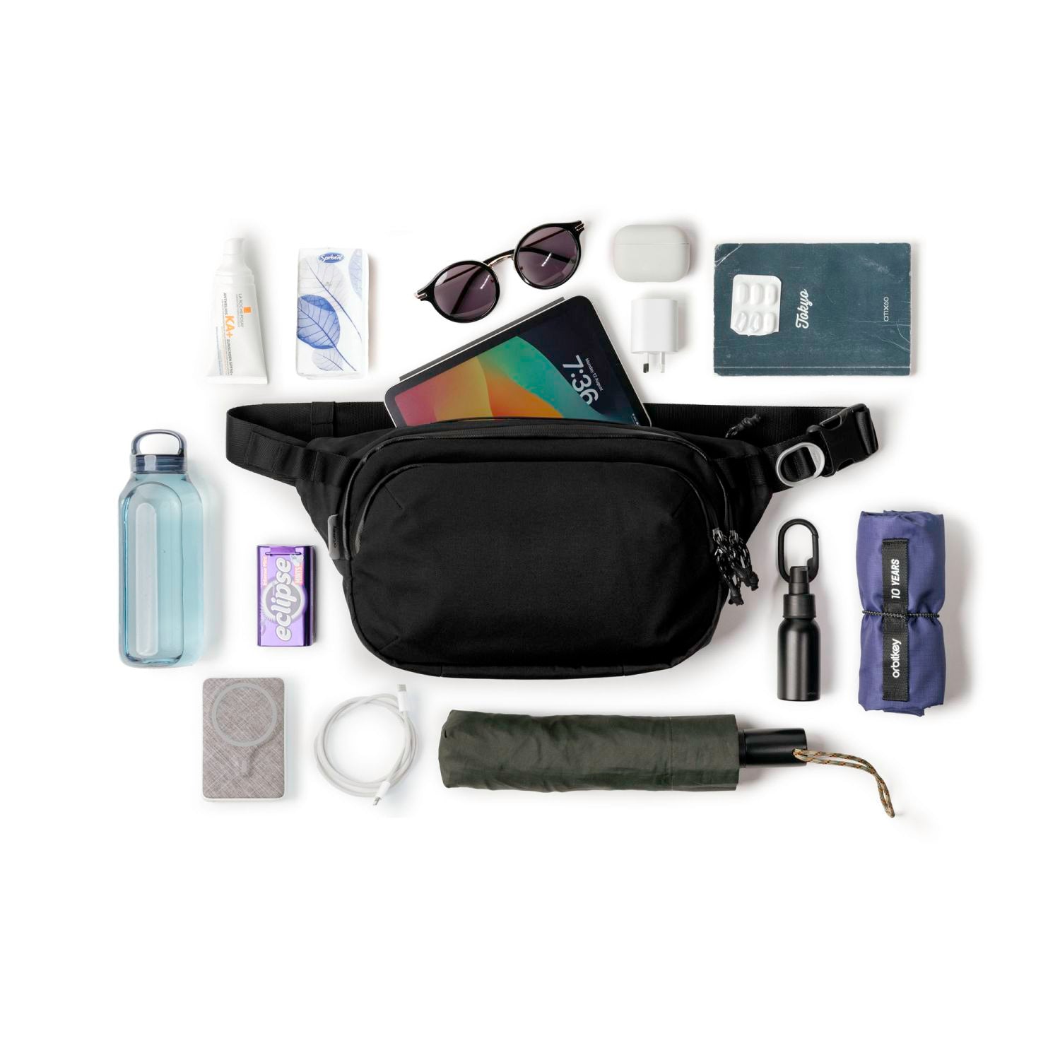 Orbitkey Urban Sling Bag Plus 6L (Black)