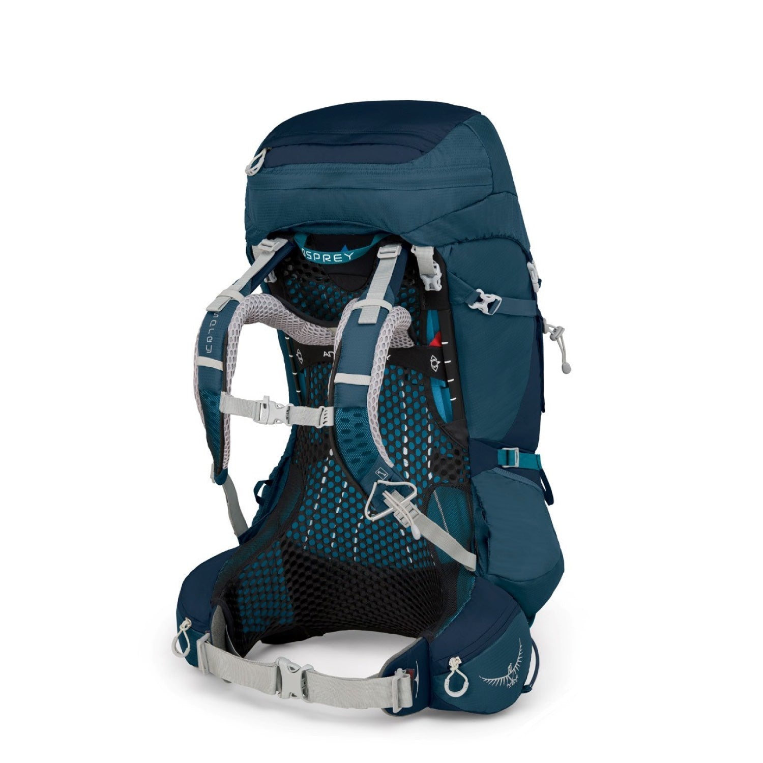 Osprey Aura AG 50 Backpack with Raincover - Small - Women's Backpacking (Challenger Blue)