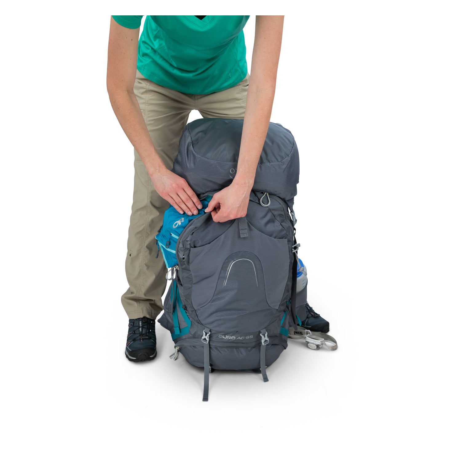 Osprey Aura AG 65 Backpack - Extra Small - Women's Backpacking (Challenger Blue)