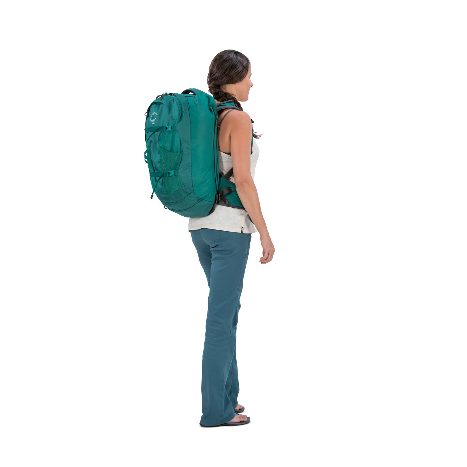 Osprey Fairview Travel Pack Carry-On 40 Backpack - Small/Medium - Women's Travel - Trekking (Rainforest Green)