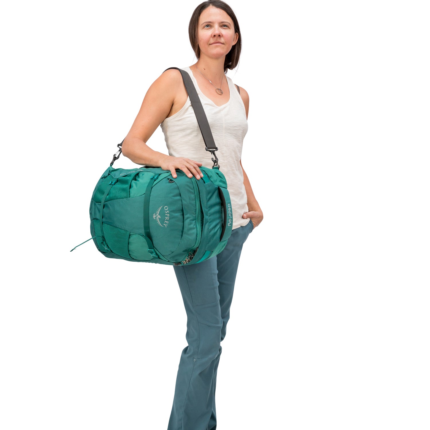 Osprey Fairview Travel Pack Carry-On 40 Backpack - Small/Medium - Women's Travel - Trekking (Rainforest Green)
