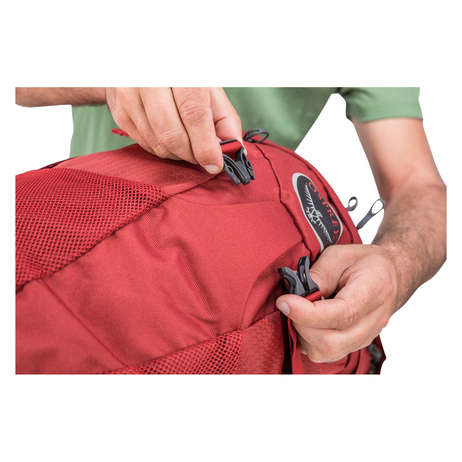 Osprey Farpoint Travel Pack Carry-On 40 Backpack - Medium/Large - Men's Travel - Trekking (Jasper Red)