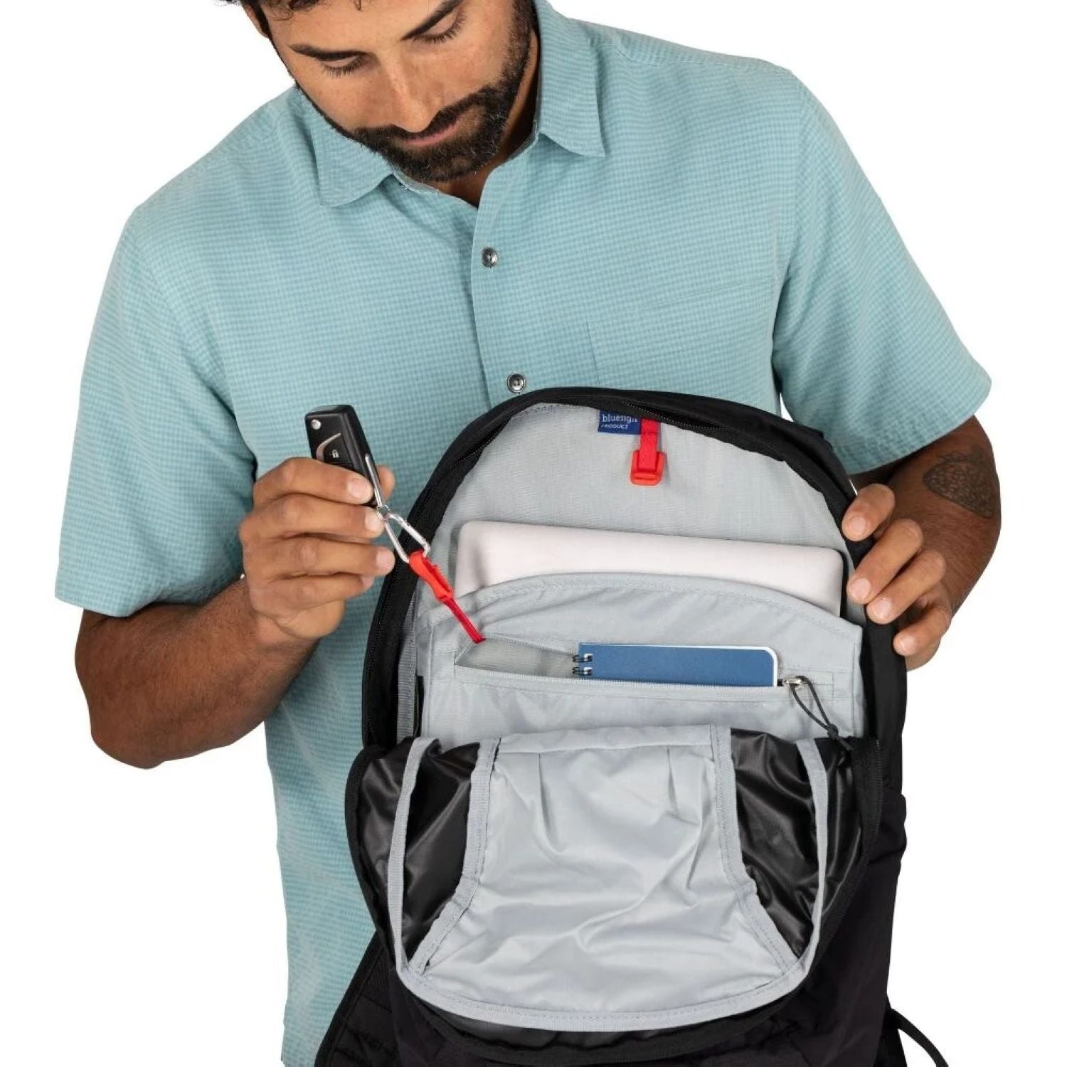Osprey Farpoint 55 Backpack O/S - Cascade Blue/Torrent Blue