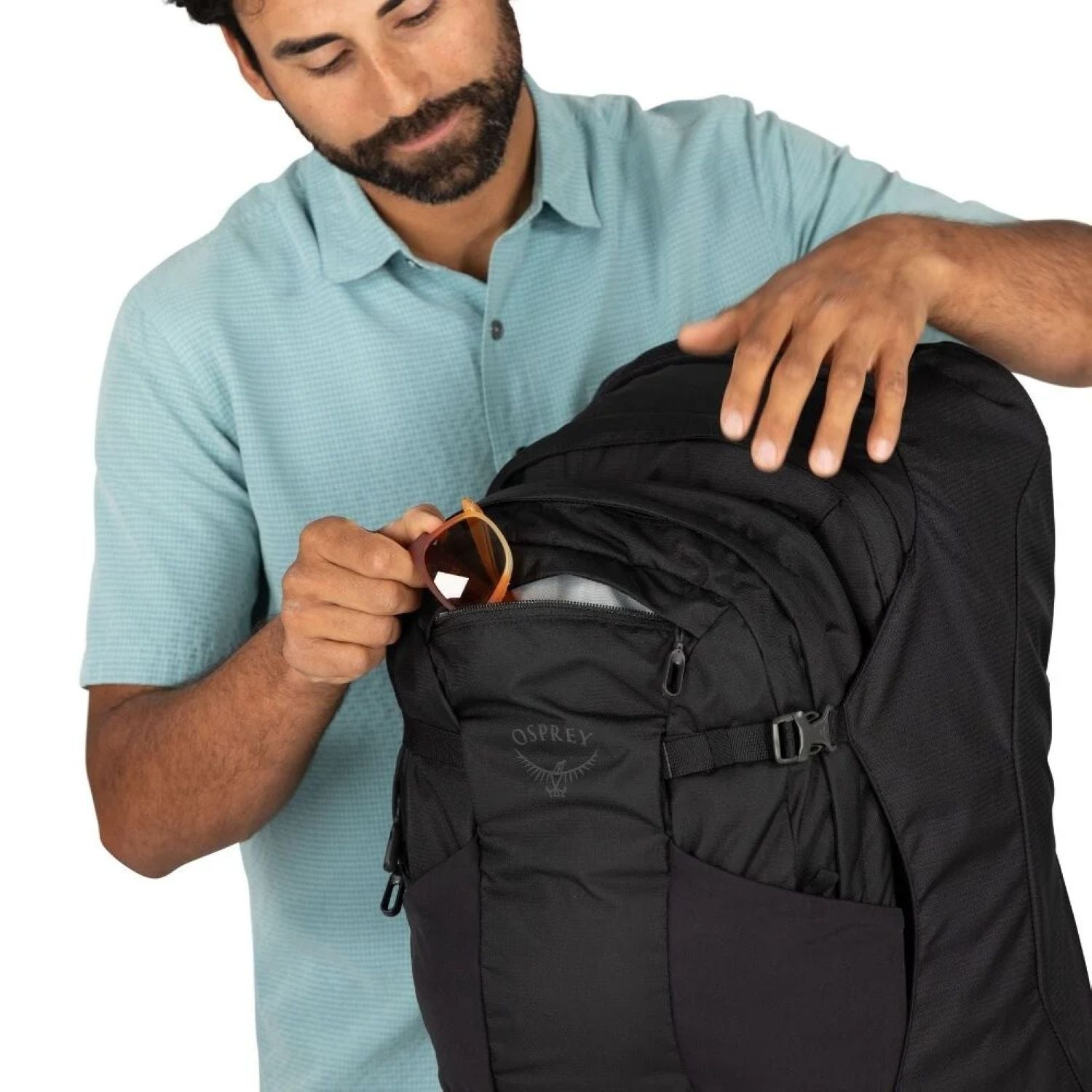 Osprey Farpoint 55 Backpack O/S - Cascade Blue/Torrent Blue