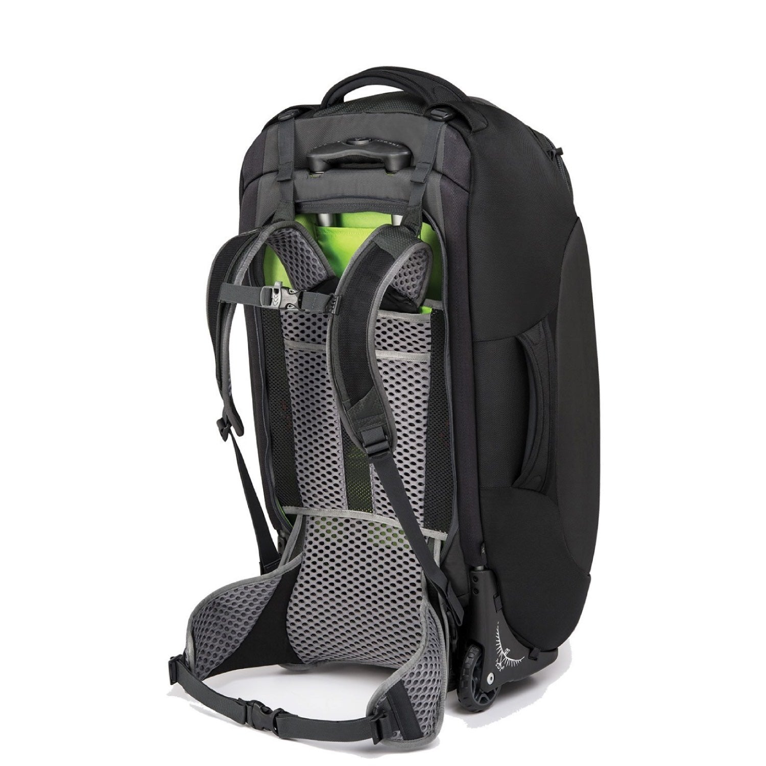 Osprey Sojourn Wheeled Travel Pack 80L/28" - Travel - Convertible Luggage to Backpack (Flash Black)
