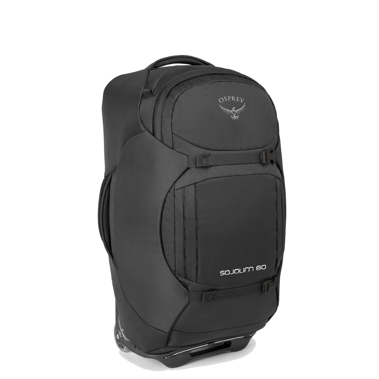 Osprey Sojourn Wheeled Travel Pack 80L/28" - Travel - Convertible Luggage to Backpack (Flash Black)