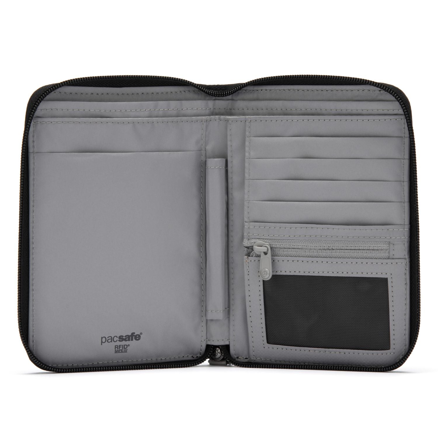 Pacsafe RFIDsafe RFID Blocking Compact Travel Organizer - Jet Black