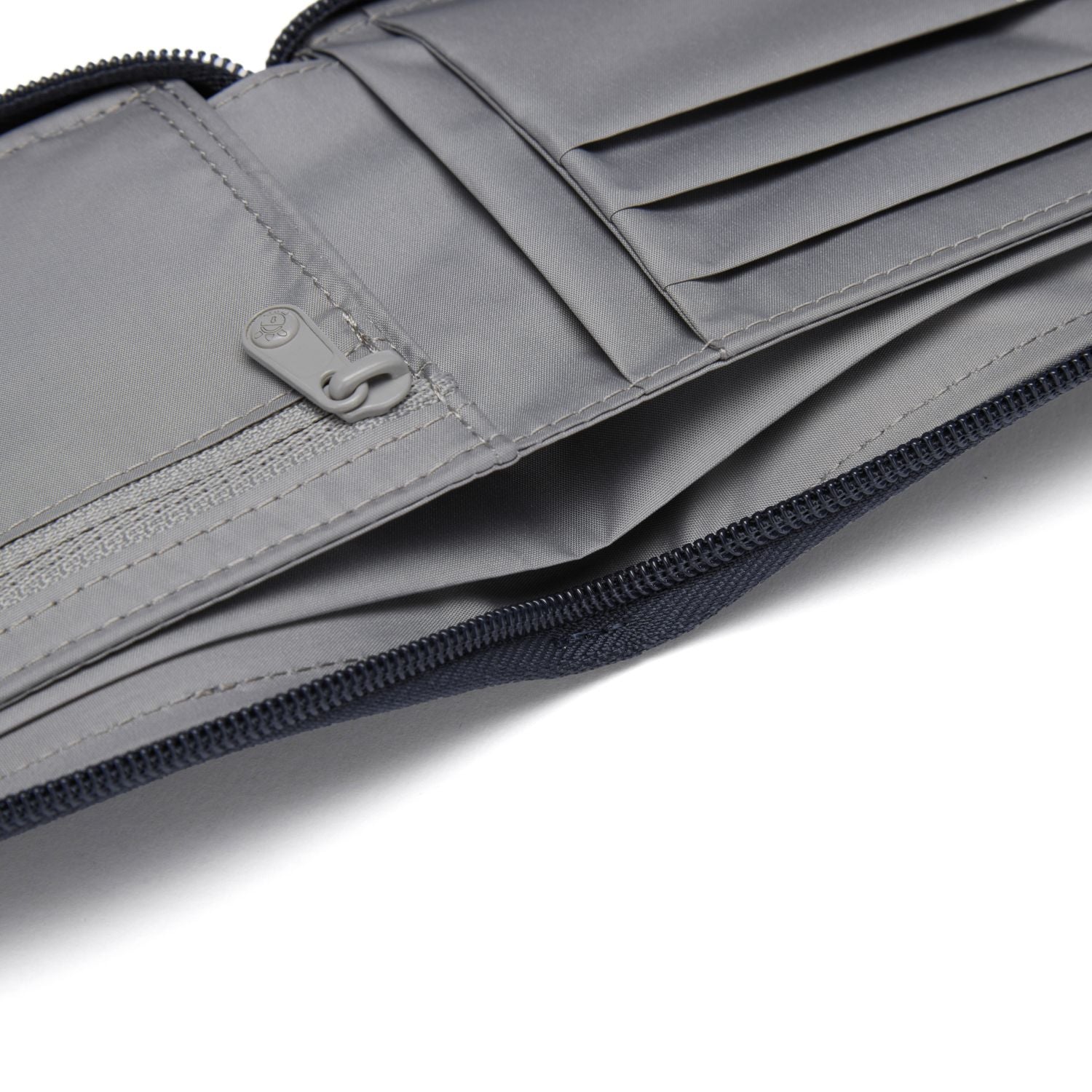 Pacsafe RFIDsafe RFID Blocking Zip Around Wallet - Coastal Blue