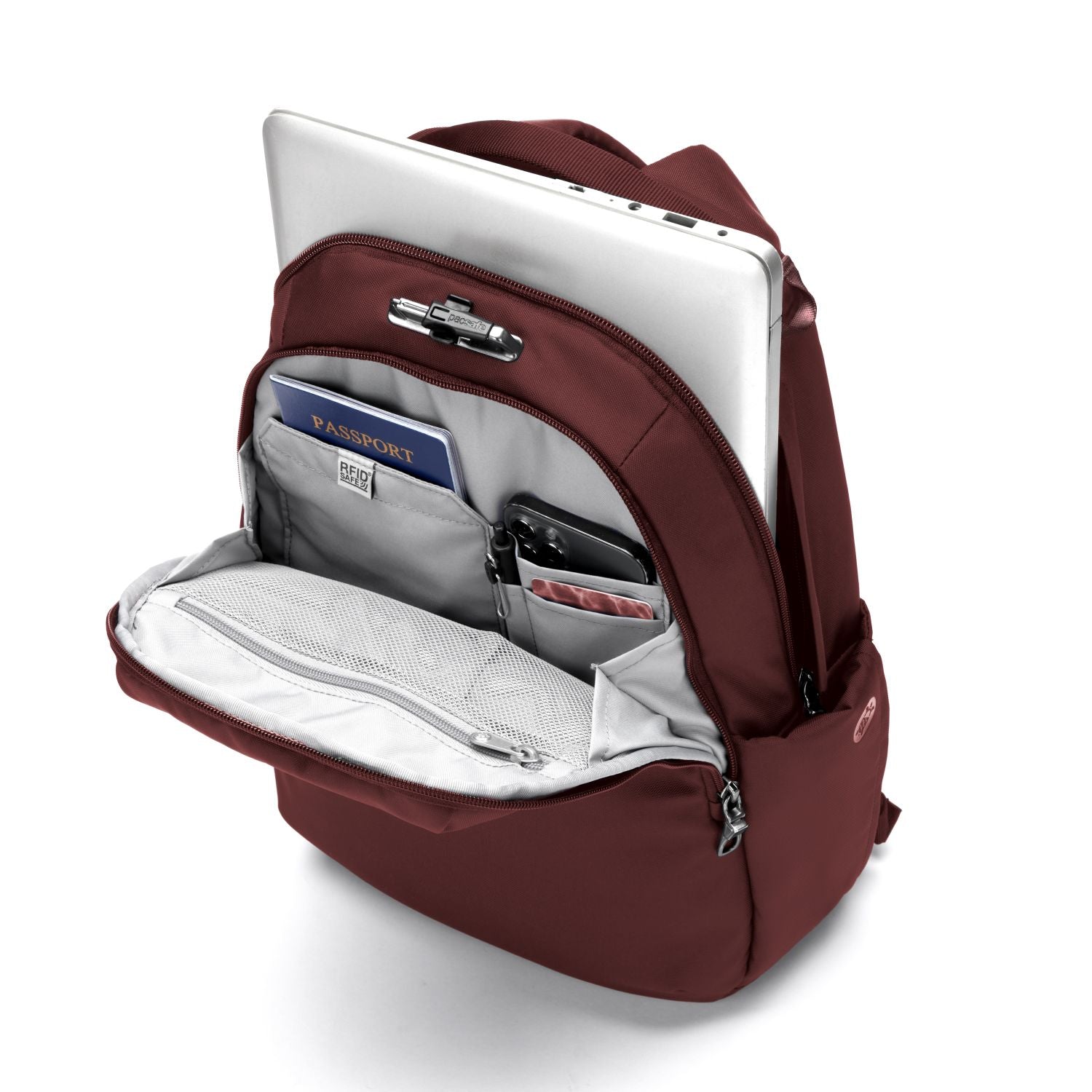 Pacsafe V All-Around Anti-Theft  Backpack 16L - Burgundy