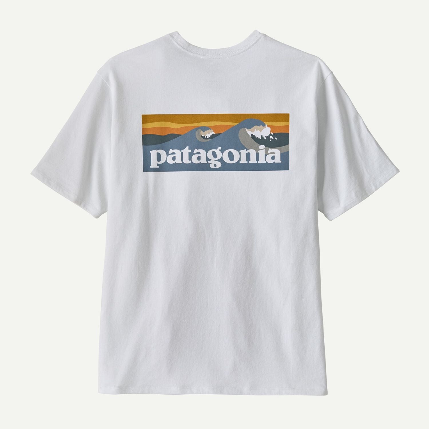 Patagonia Men's Boardshort Logo Pocket Responsibili-Tee® (Fiber White) - S