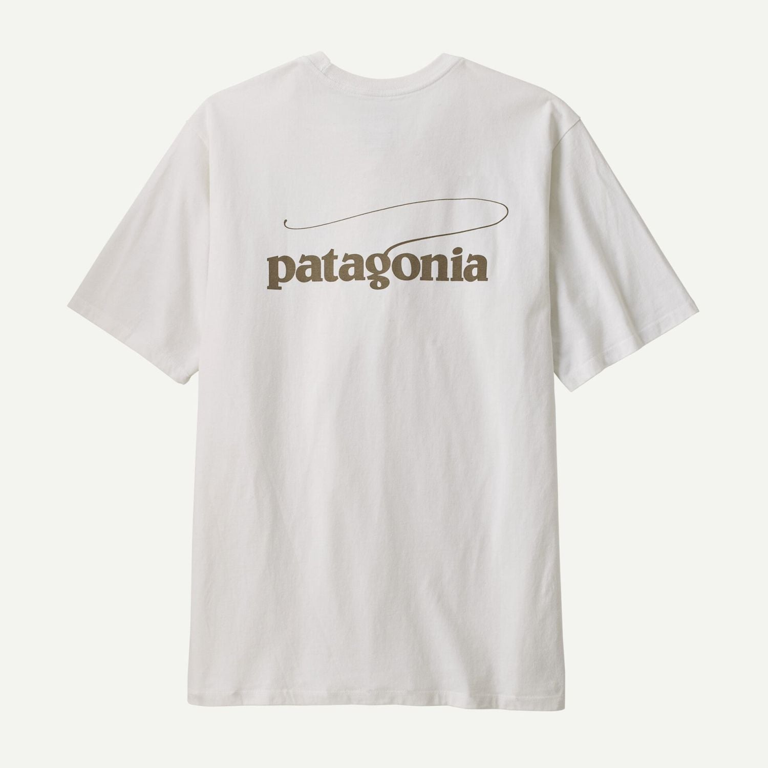 Patagonia Men's Casting Logo Responsibili-Tee® (Fiber White) - M