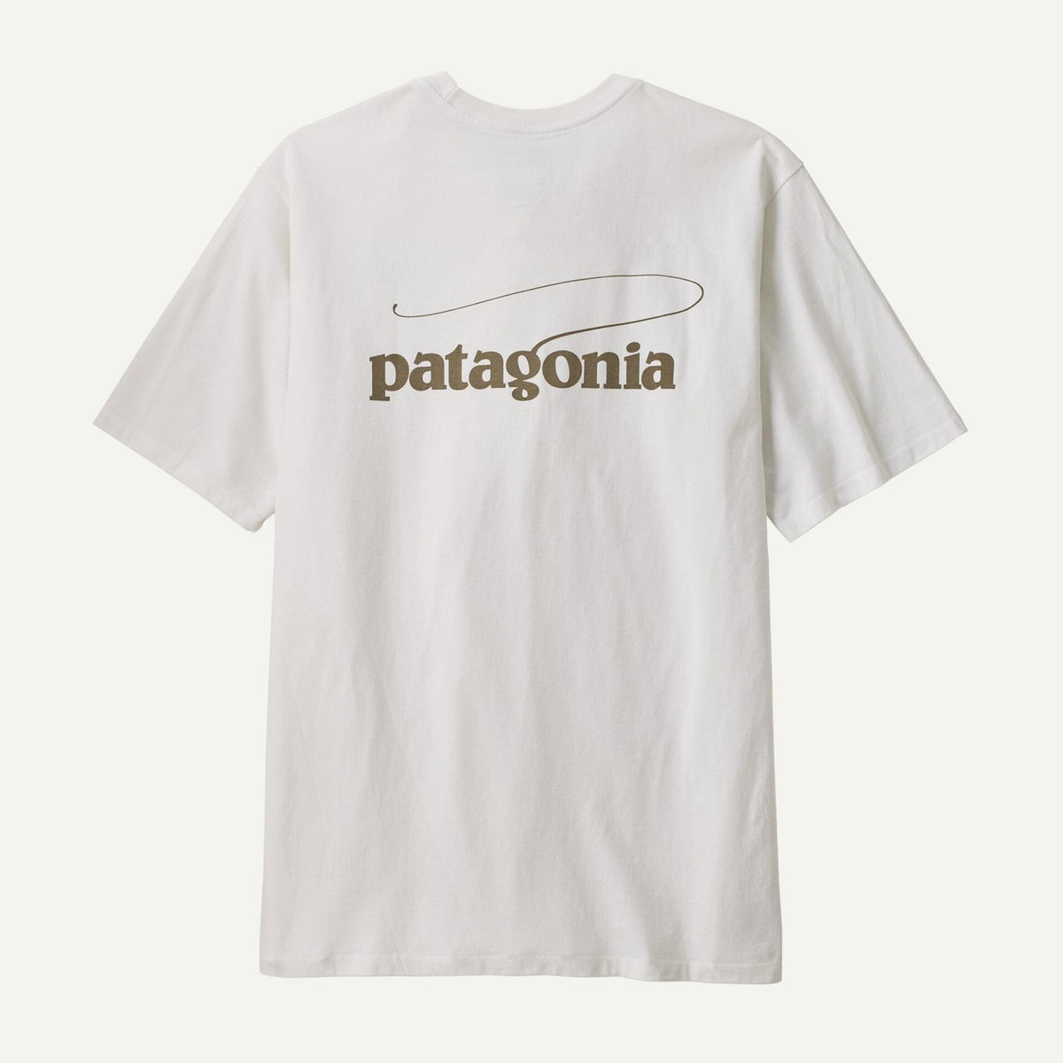 Patagonia Men's Casting Logo Responsibili-Tee® (Fiber White) - S