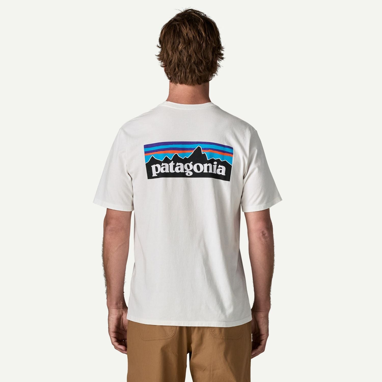 Patagonia Men's P-6 Logo Responsibili-Tee® (Fiber White) - M