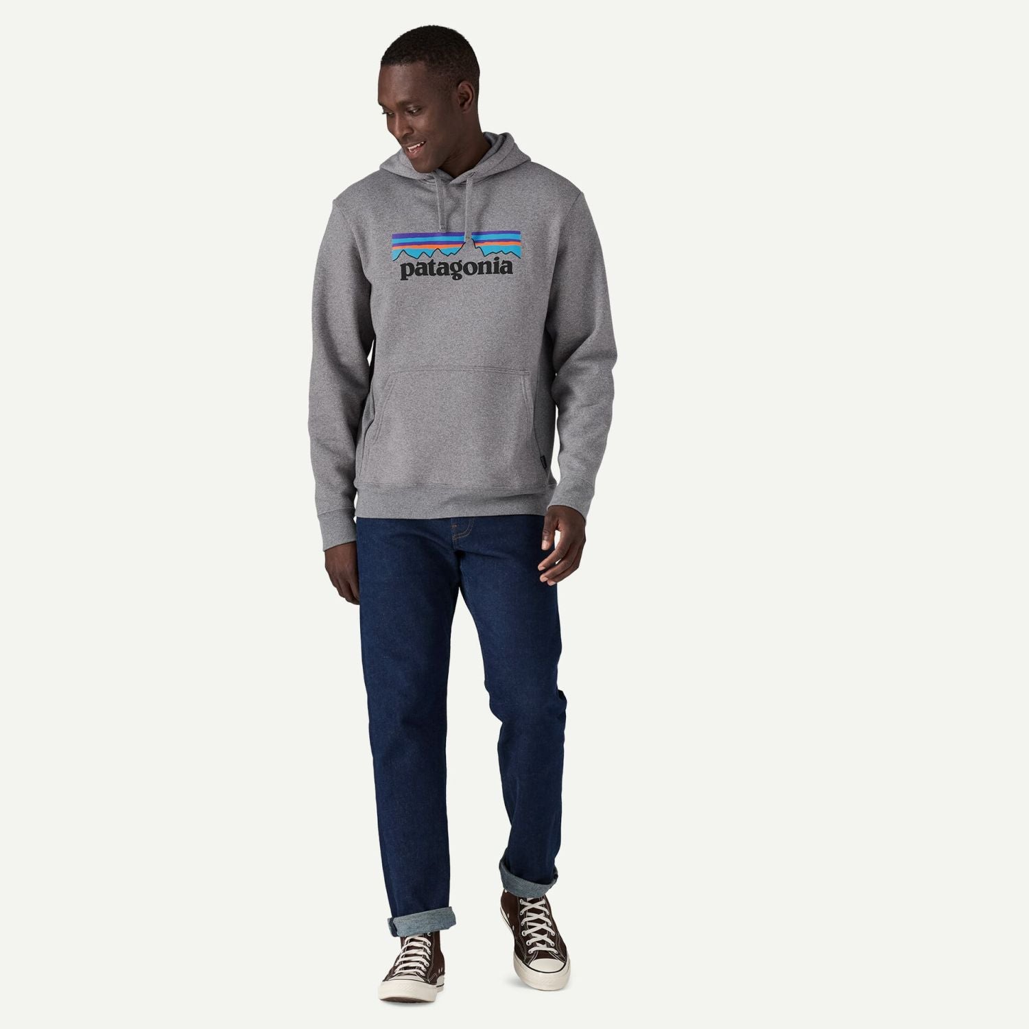 Patagonia Men's P-6 Logo Uprisal Hoody (Gravel Heather) - M