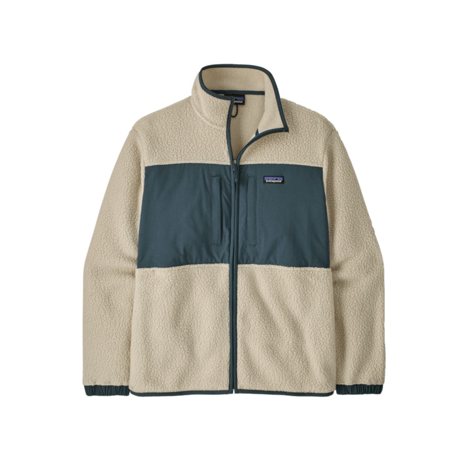 Patagonia Men's Retro Pile Fleece Patch Jacket (Pelican) - M
