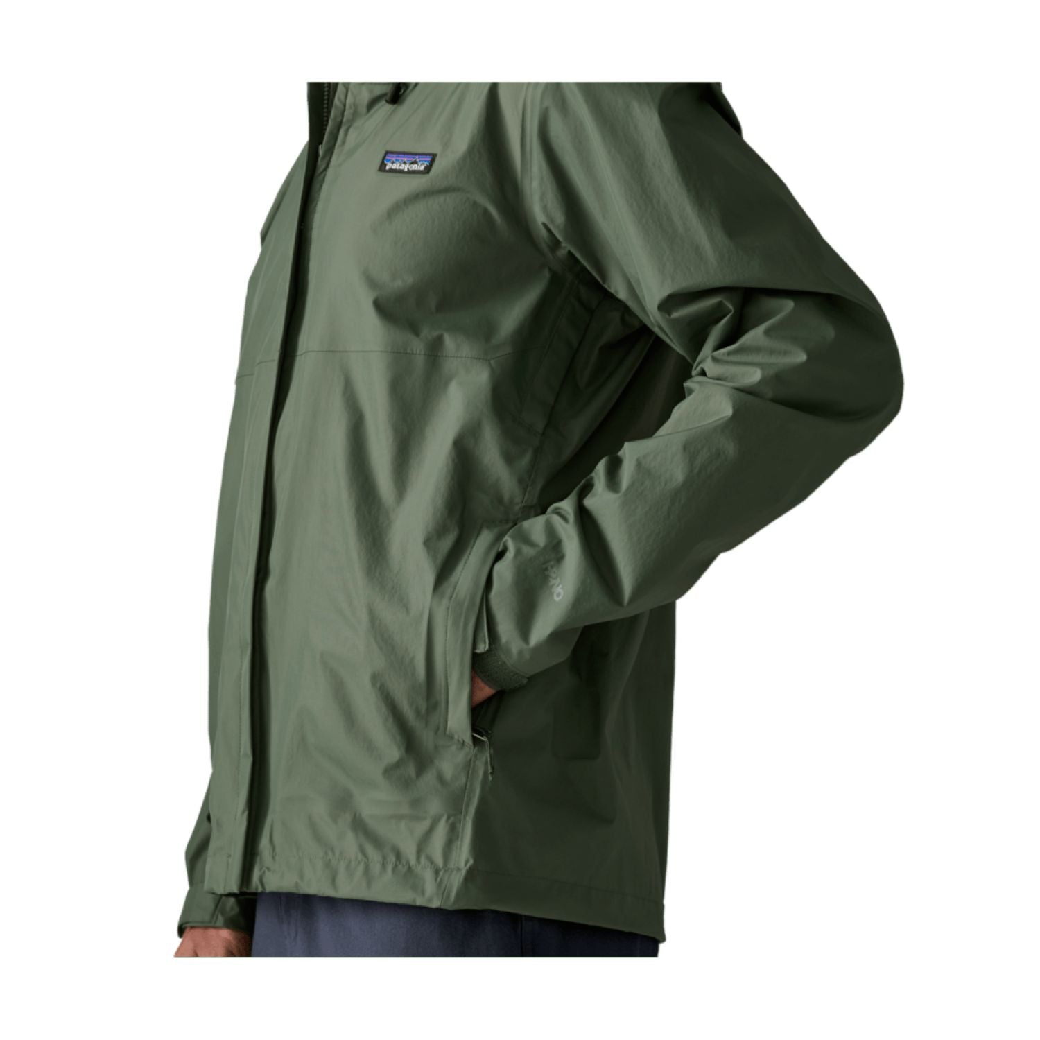 Patagonia Men's Torrentshell 3L Rain Jacket - L (Canopy Green)