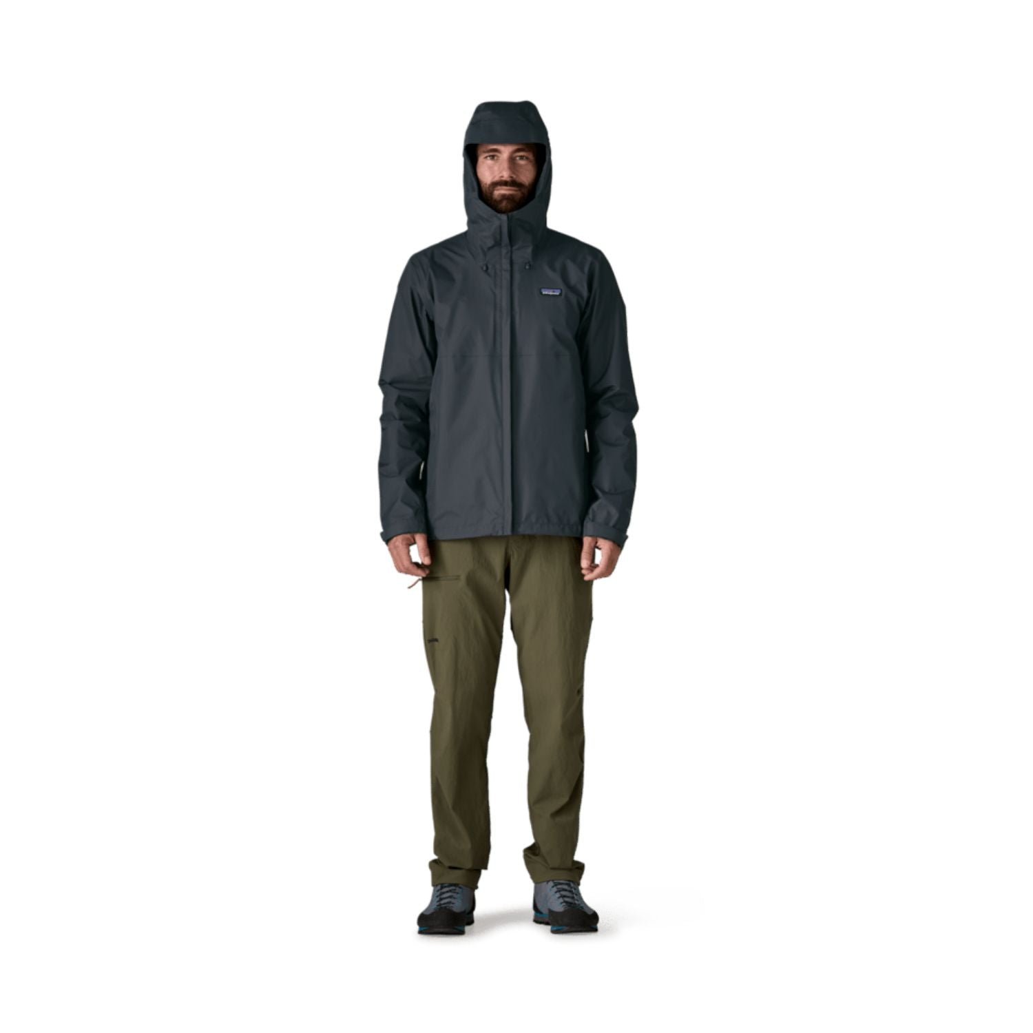 Patagonia Men's Torrentshell 3L Rain Jacket - L (Smolder Blue)