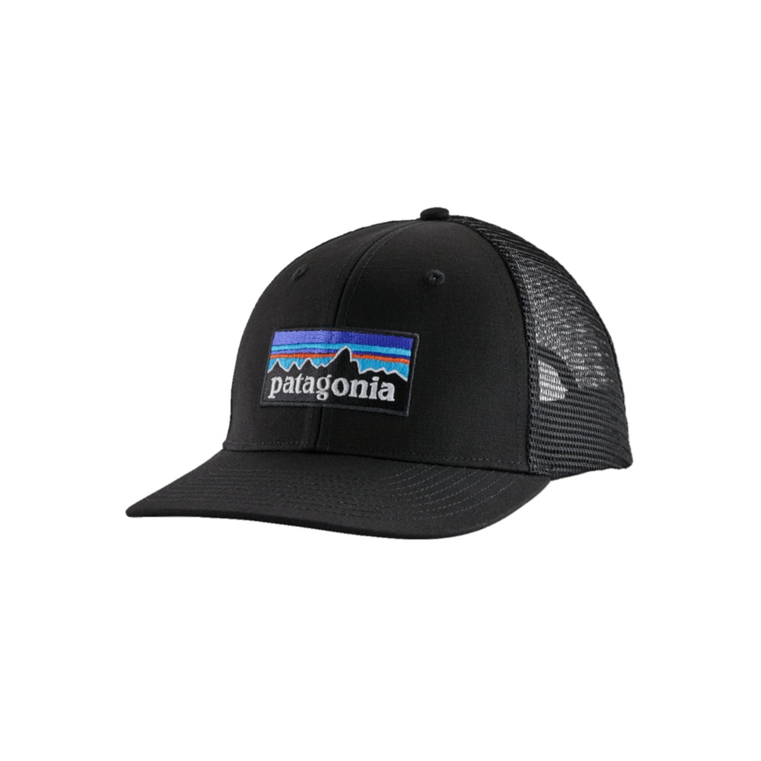 Patagonia P-6 Logo Trucker Hat (Black)
