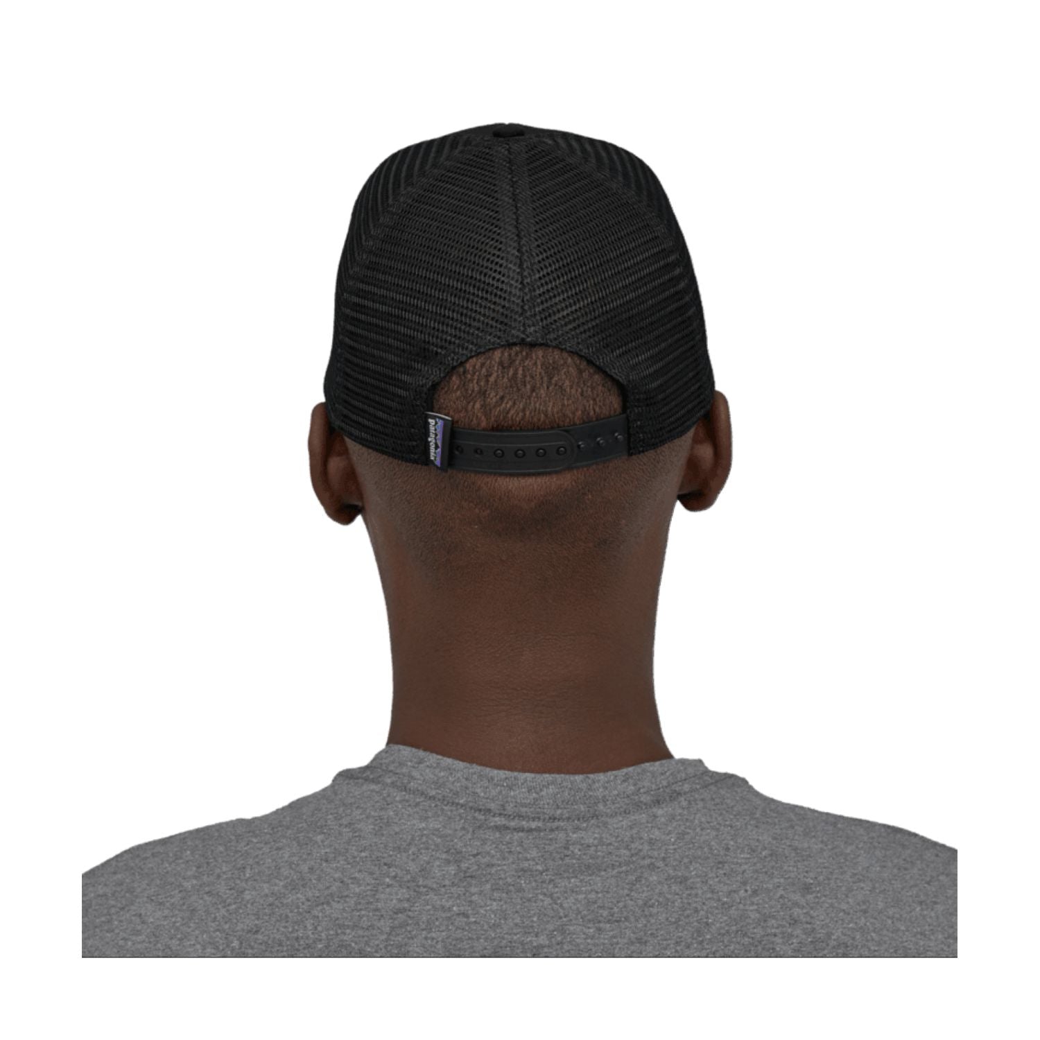 Patagonia P-6 Logo Trucker Hat (Black)