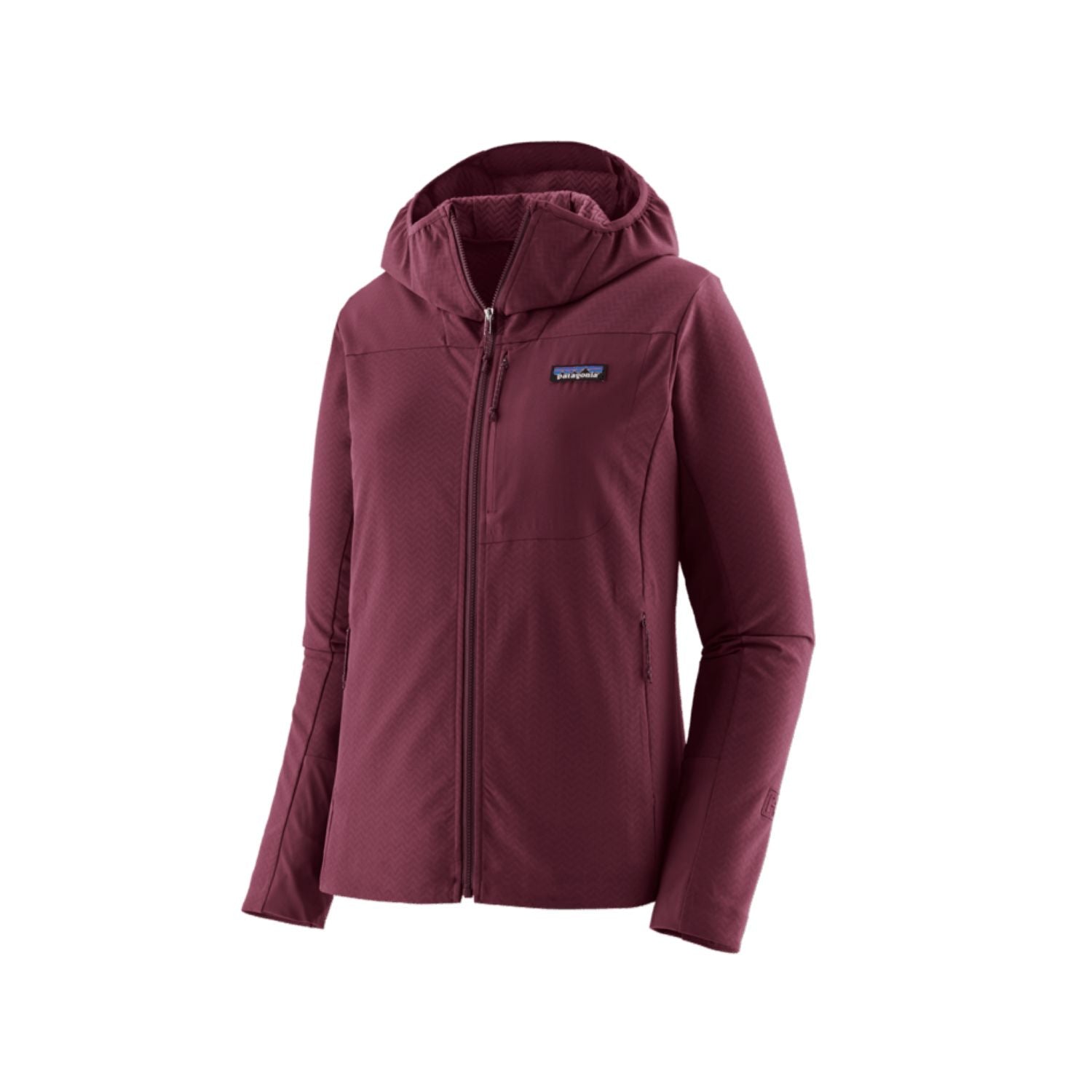 Patagonia Women's R1® Crossstrata Hoody (Berry Fig) - M
