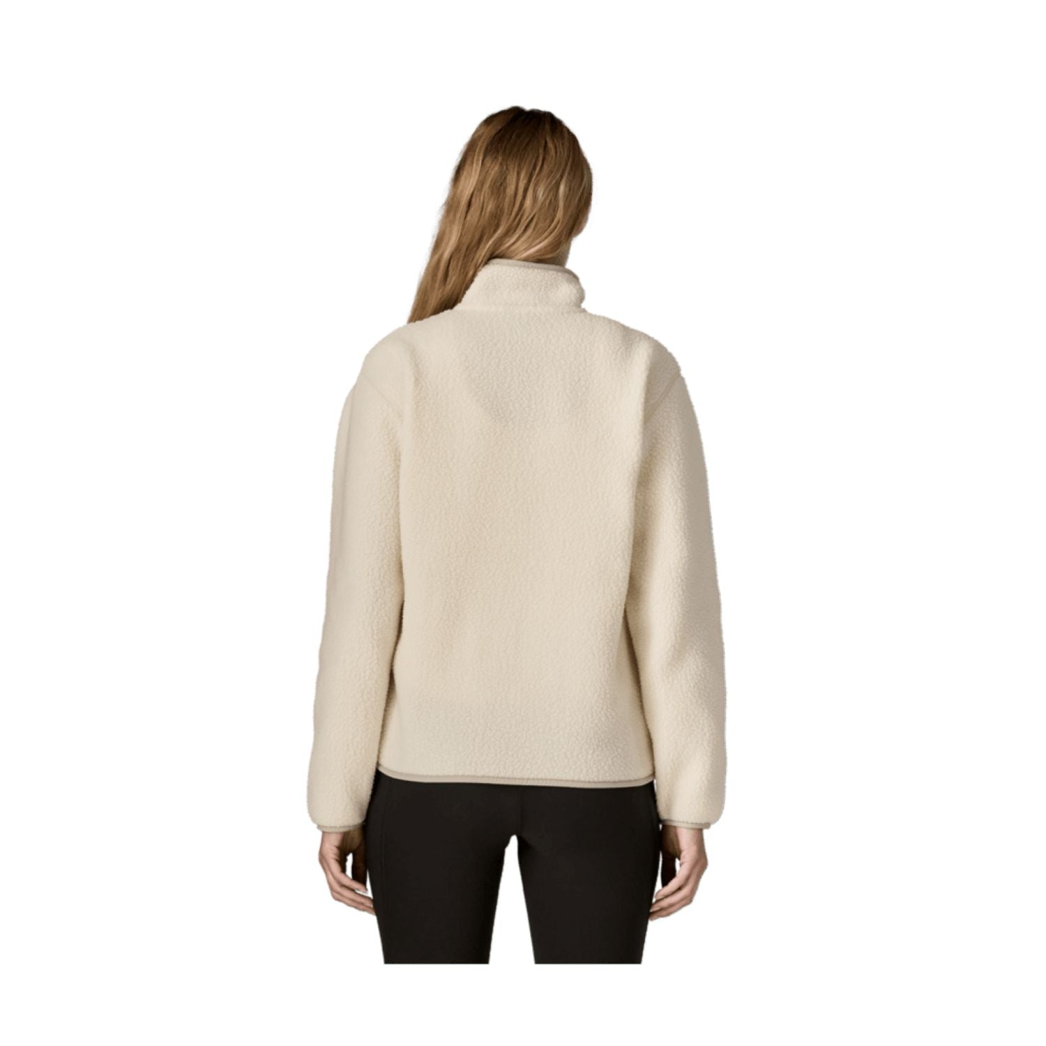 Patagonia Women's Retro Pile Marsupial Fleece Pullover - L (Natural)