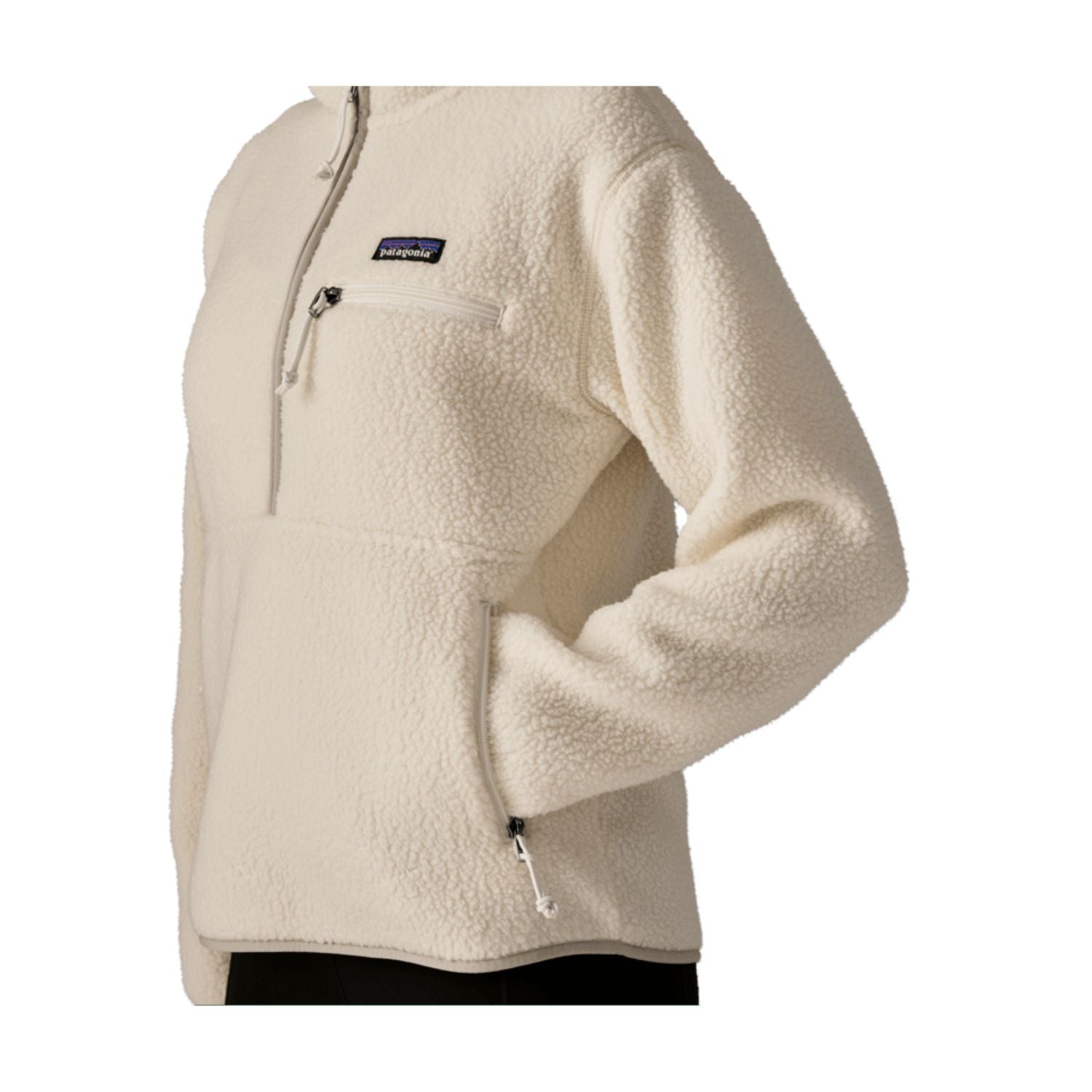 Patagonia Women's Retro Pile Marsupial Fleece Pullover - M (Natural)