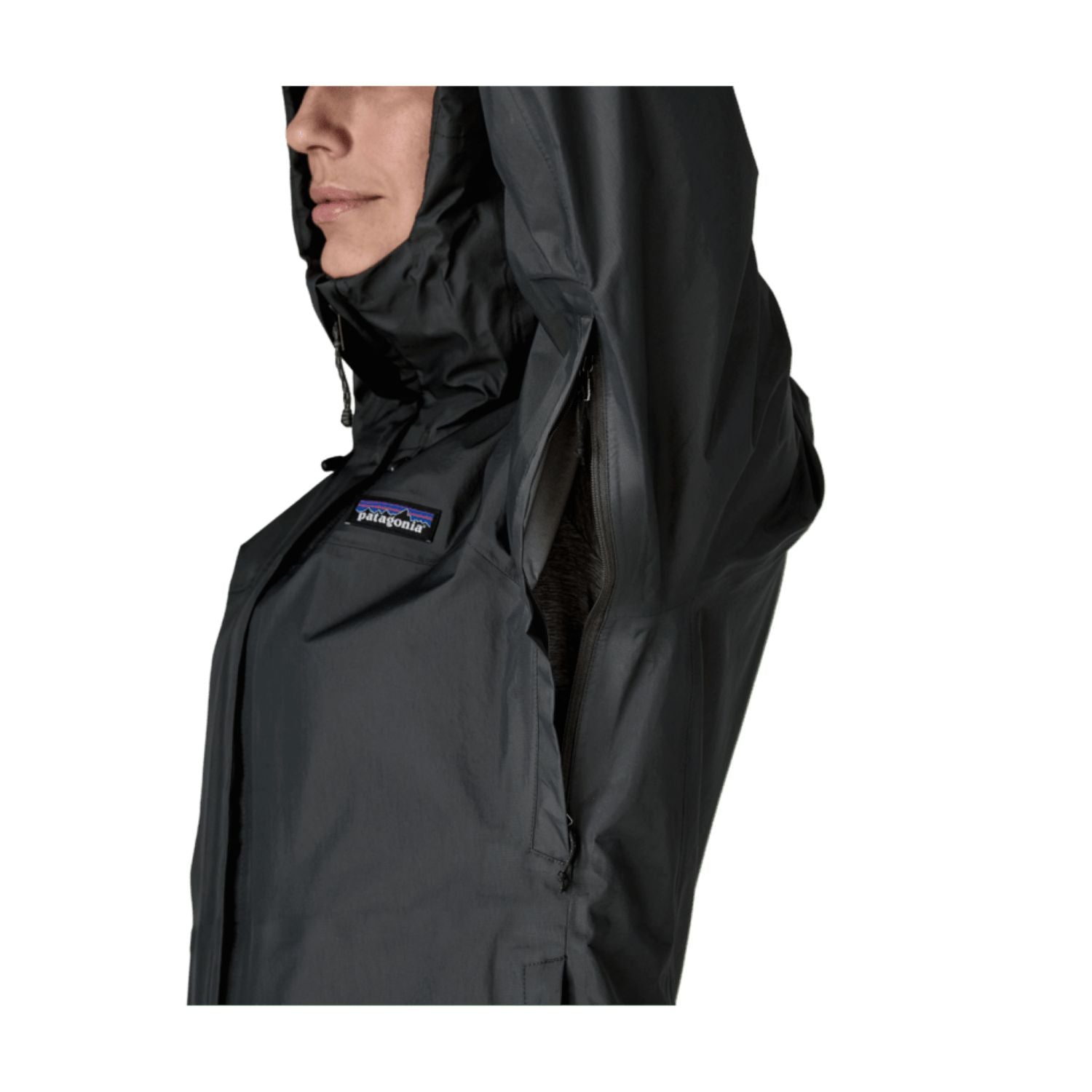 Patagonia Women's Torrentshell 3L Rain Jacket (Black) - M