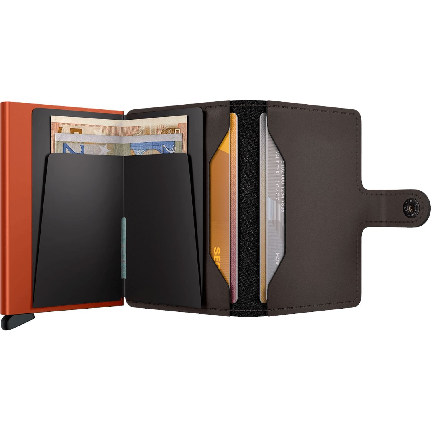 Secrid Miniwallet Matte - Truffle & Orange