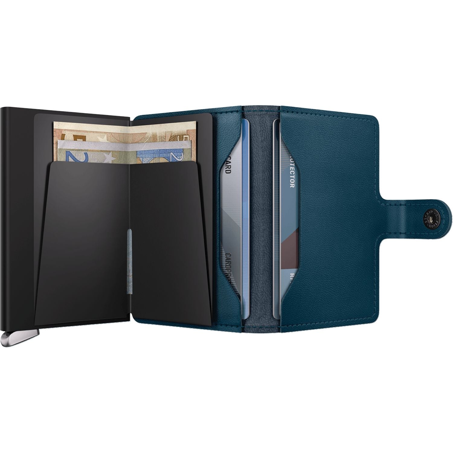 Secrid Miniwallet Premium Emboss - Line Teal